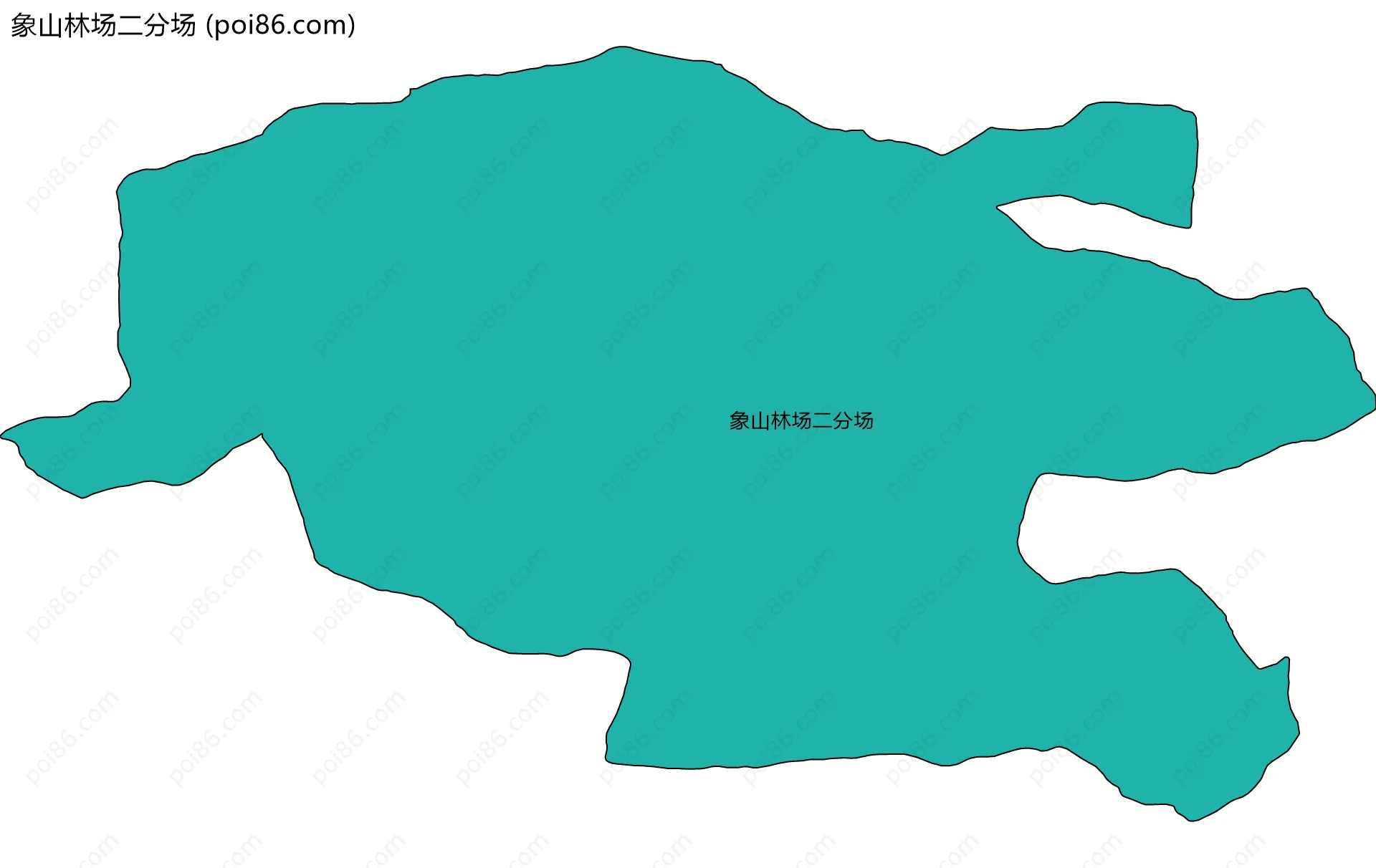 象山林场二分场边界地图