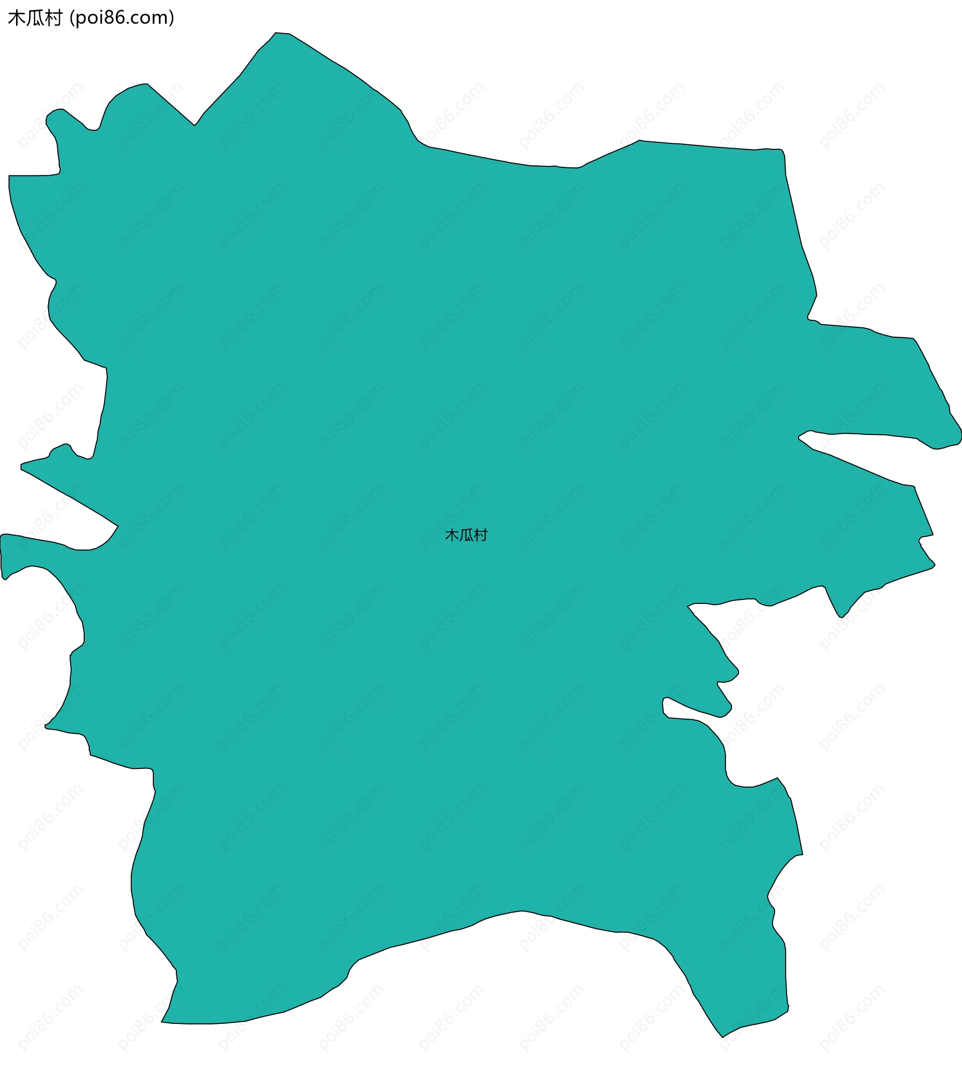木瓜村边界地图