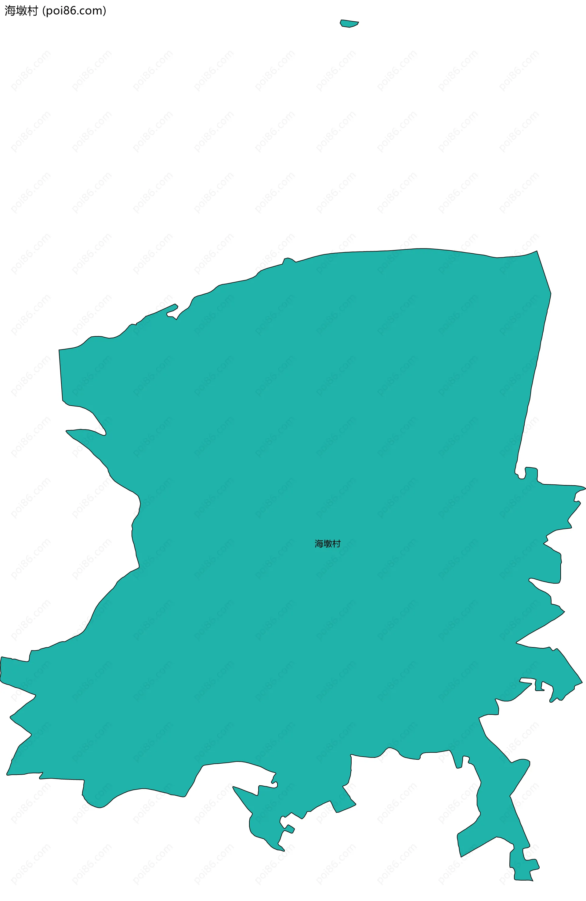 海墩村边界地图
