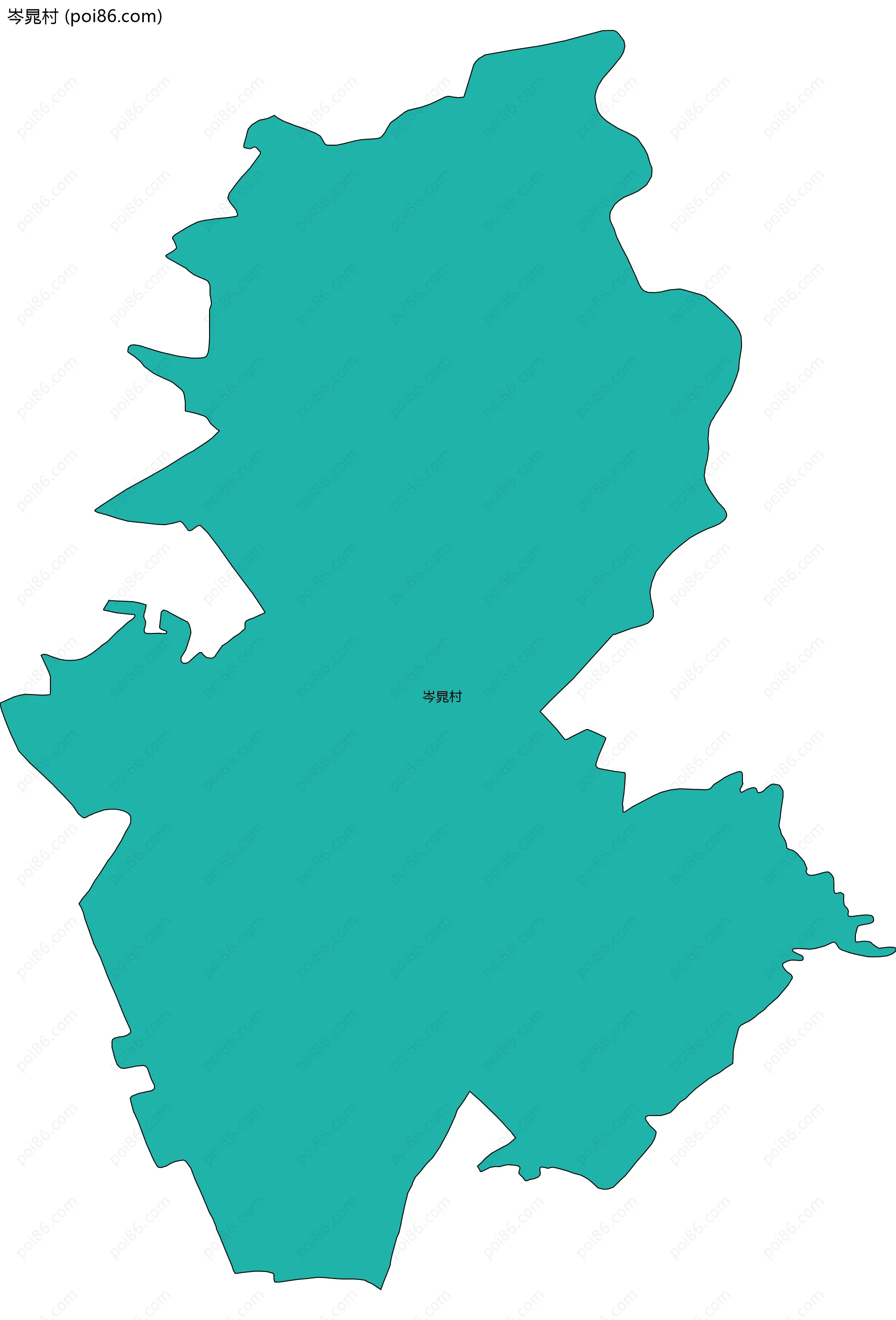 岑晁村边界地图