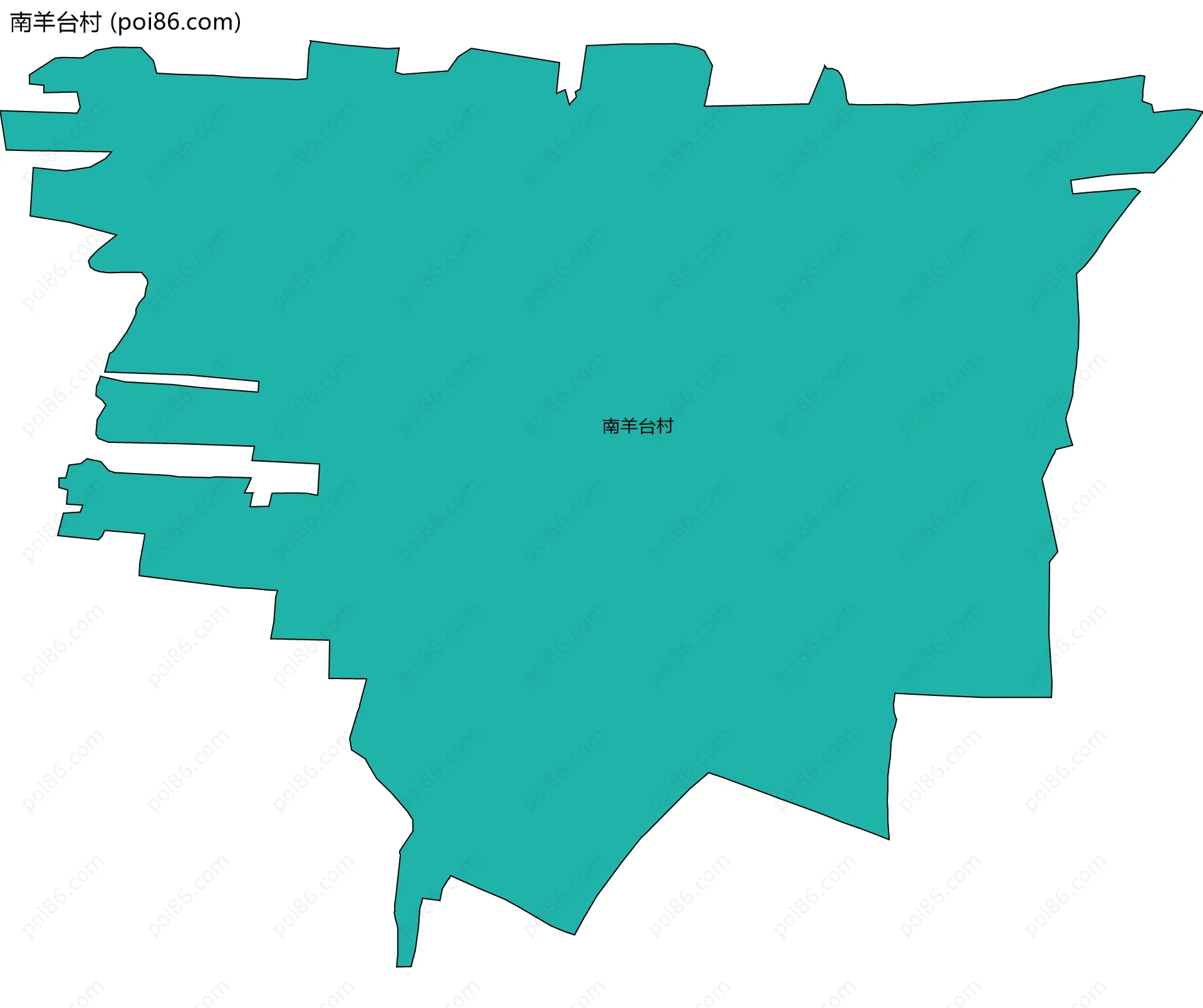 南羊台村边界地图