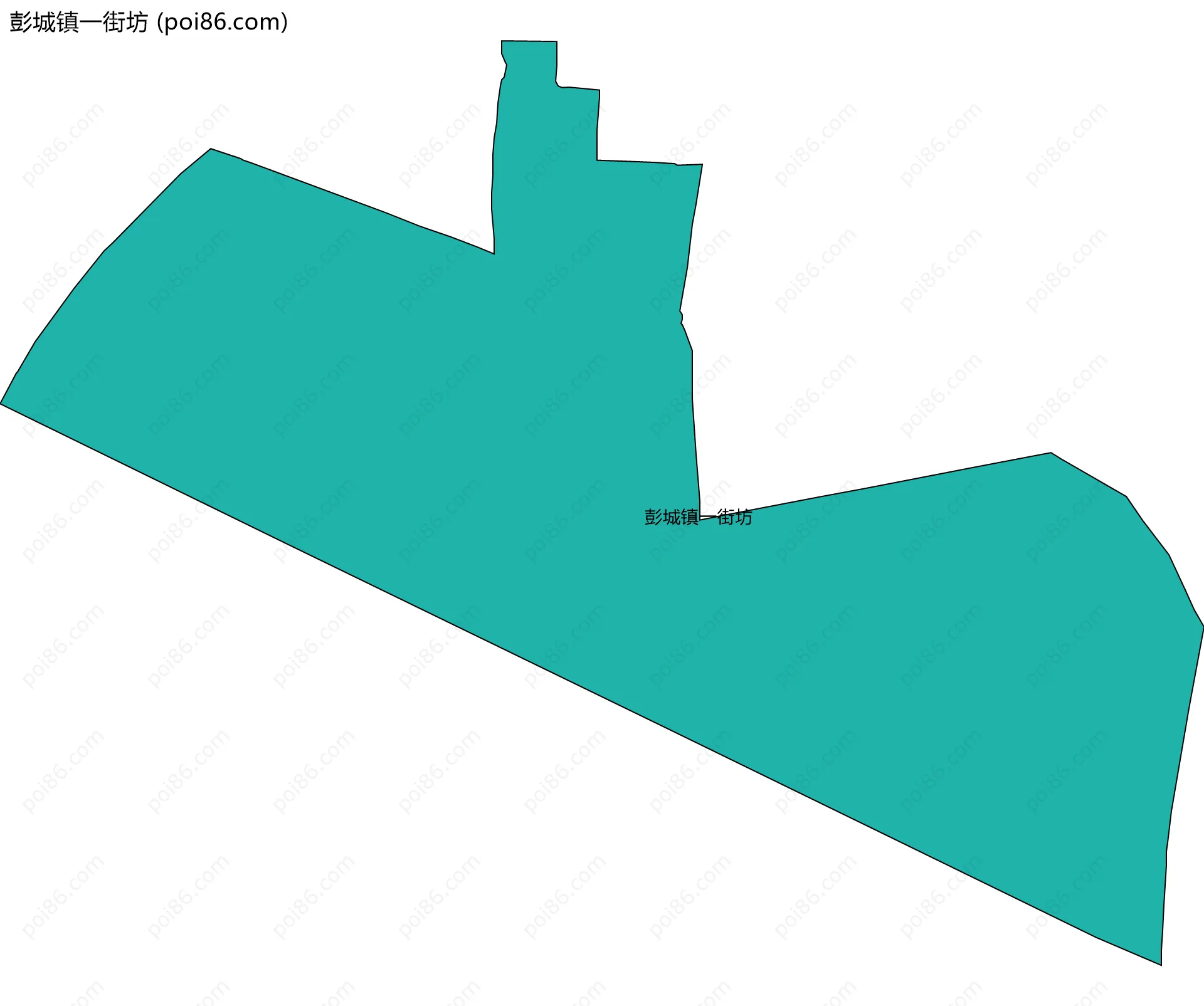 彭城镇一街坊边界地图