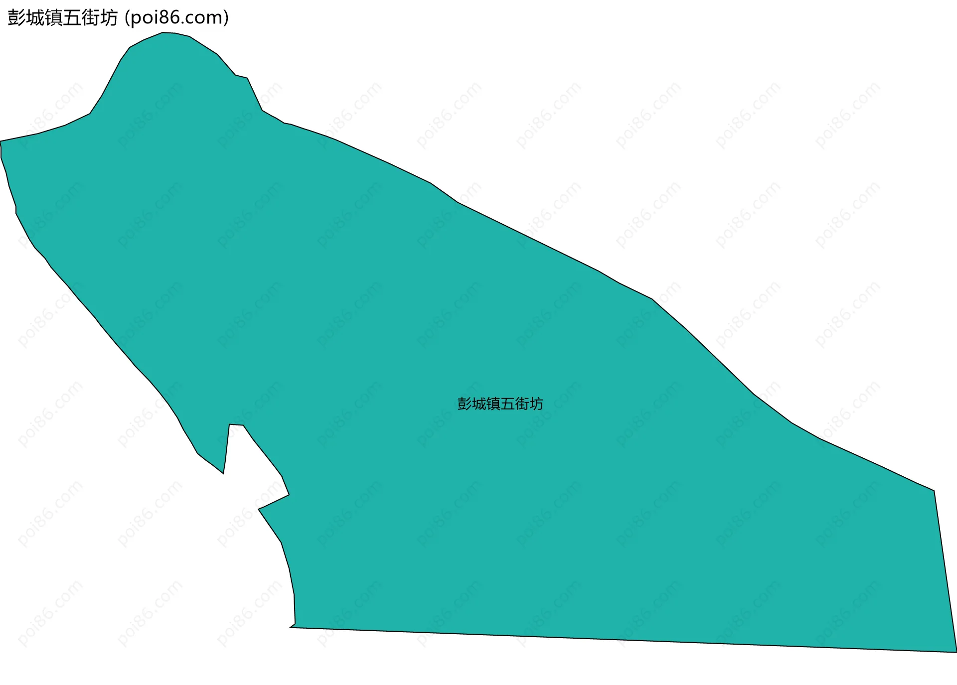 彭城镇五街坊边界地图
