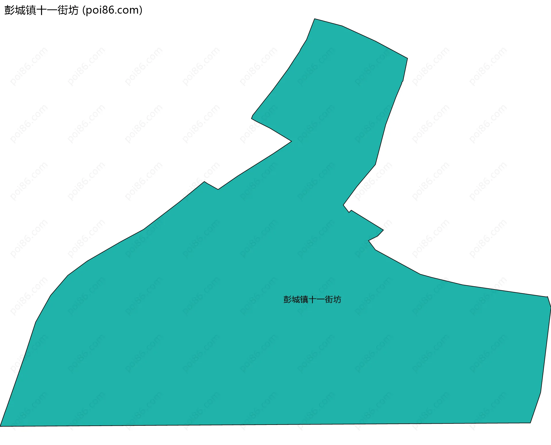 彭城镇十一街坊边界地图