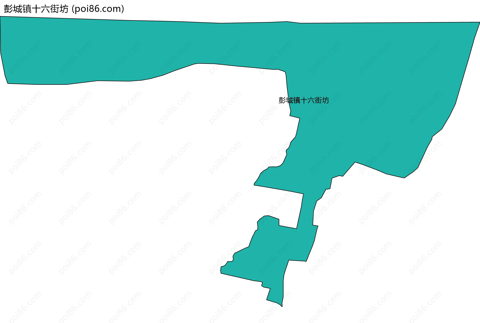 彭城镇十六街坊边界地图
