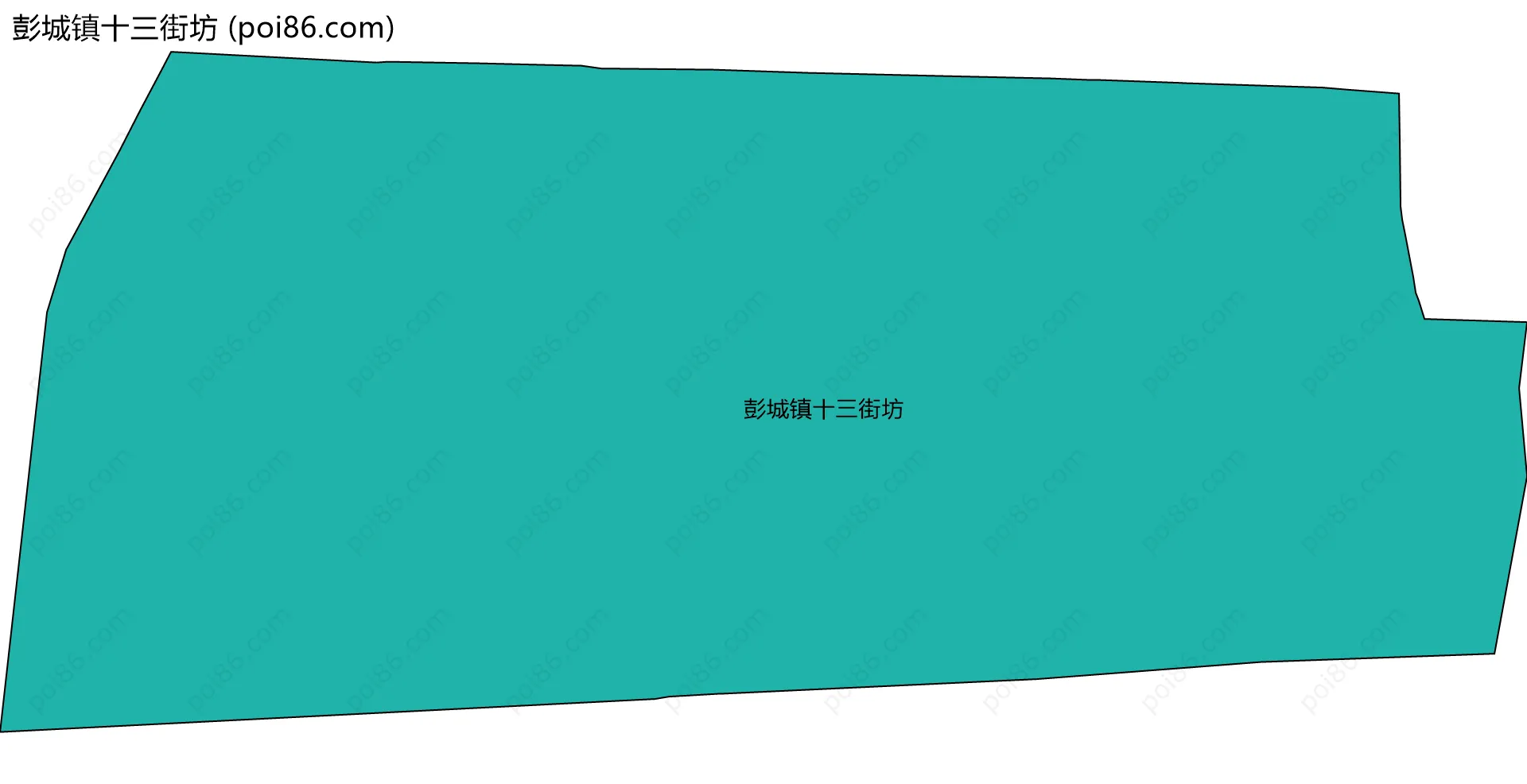 彭城镇十三街坊边界地图