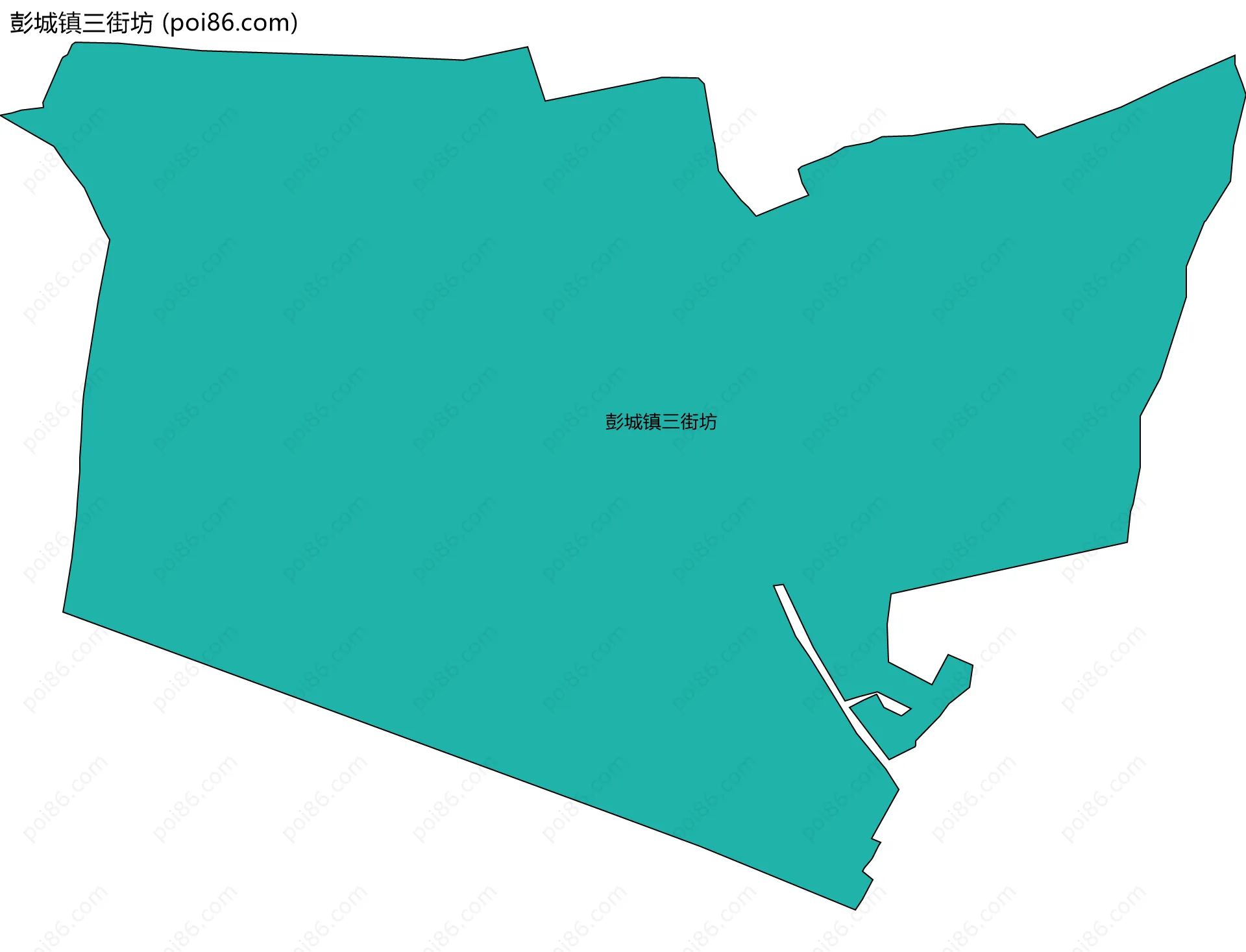 彭城镇三街坊边界地图