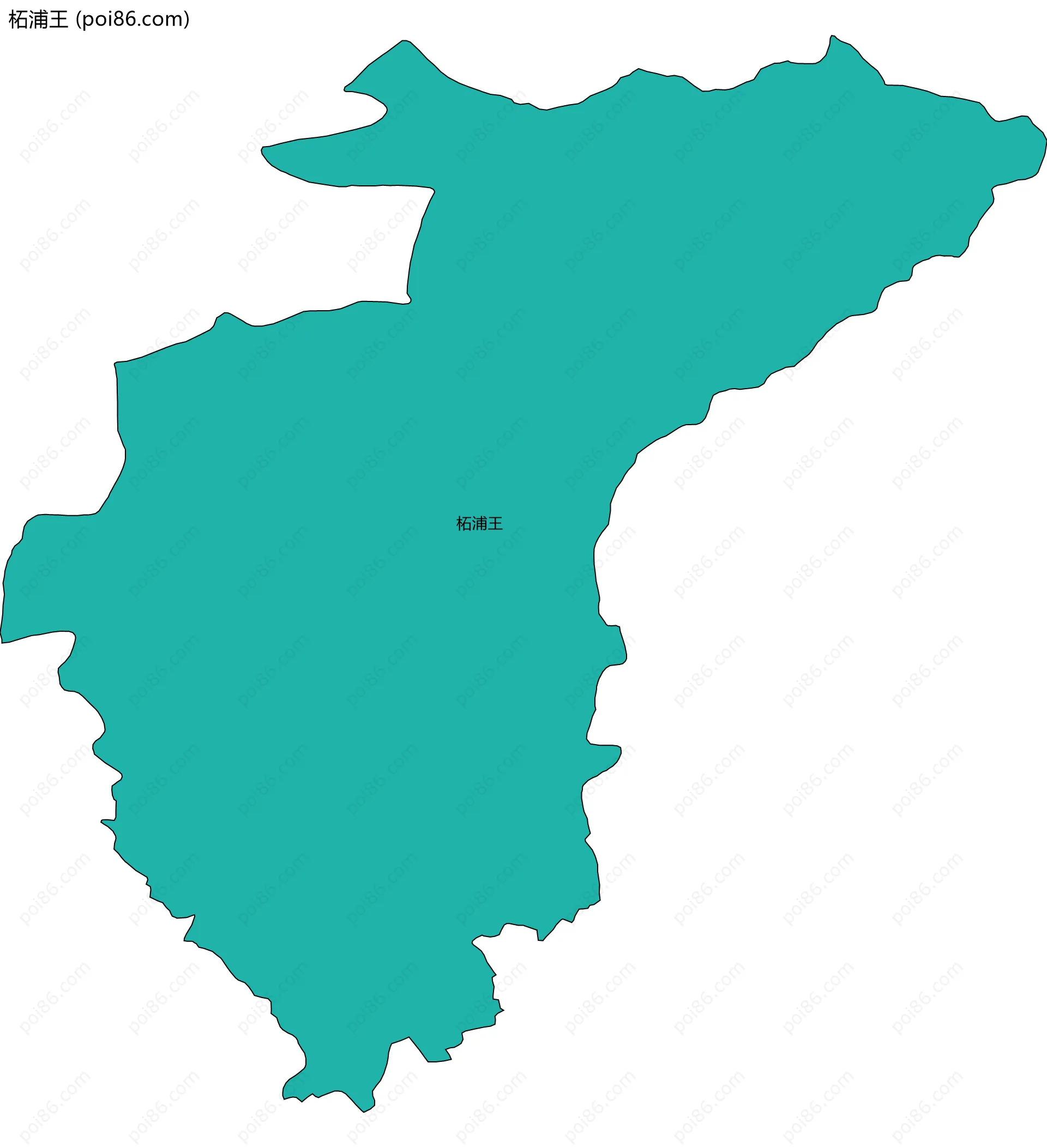 柘浦王边界地图