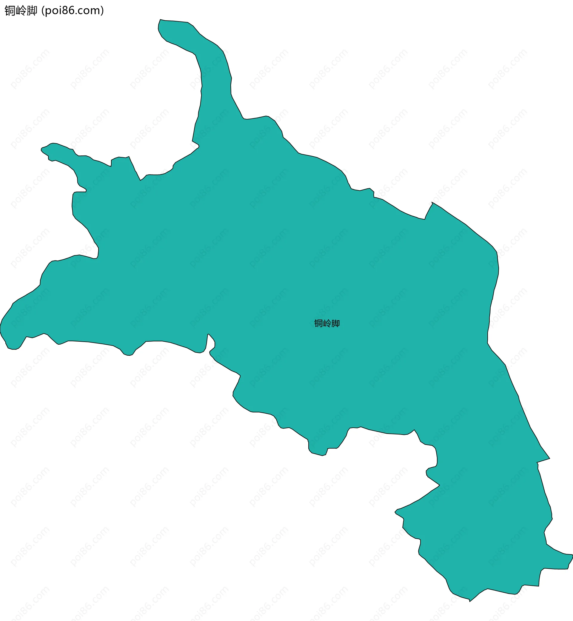 铜岭脚边界地图