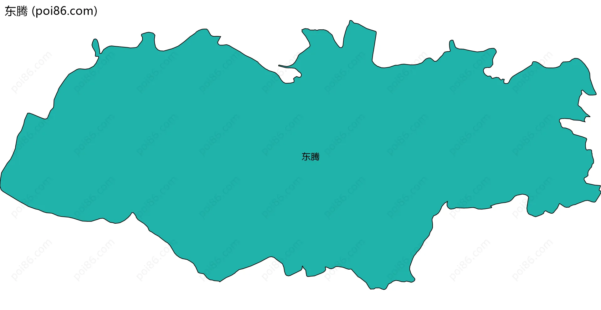 东腾边界地图