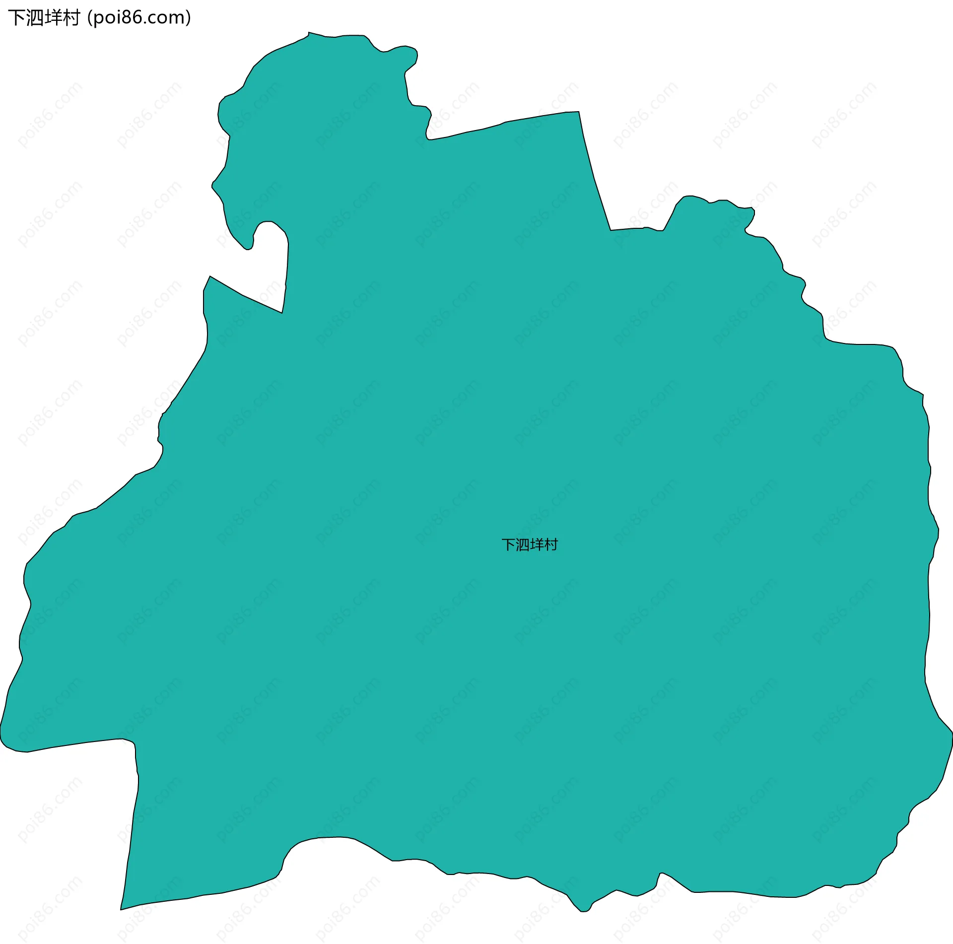 下泗垟村边界地图