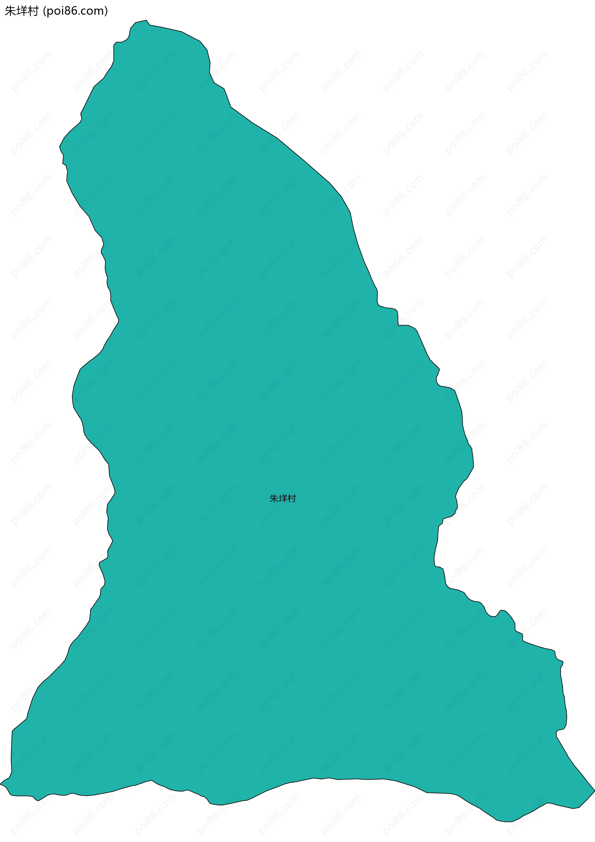 朱垟村边界地图