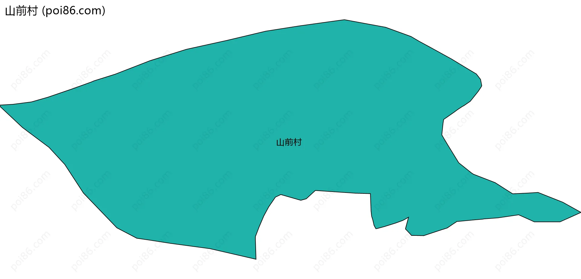 山前村边界地图
