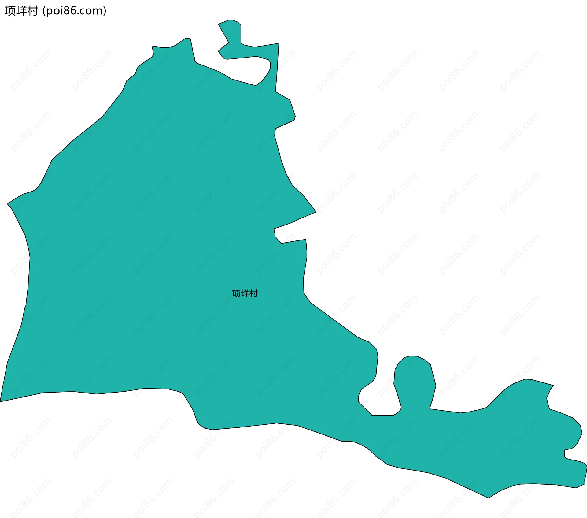 项垟村边界地图