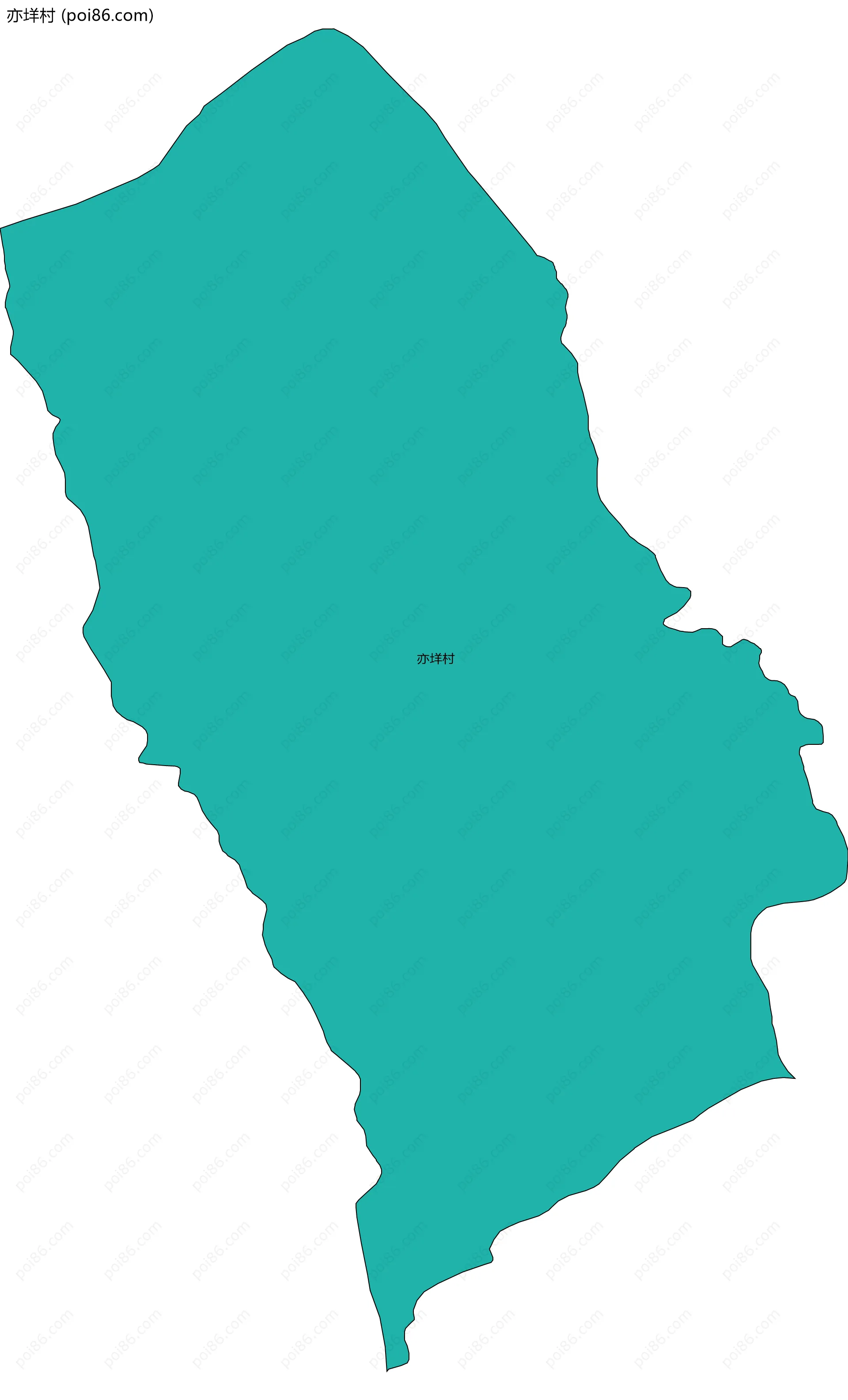 亦垟村边界地图