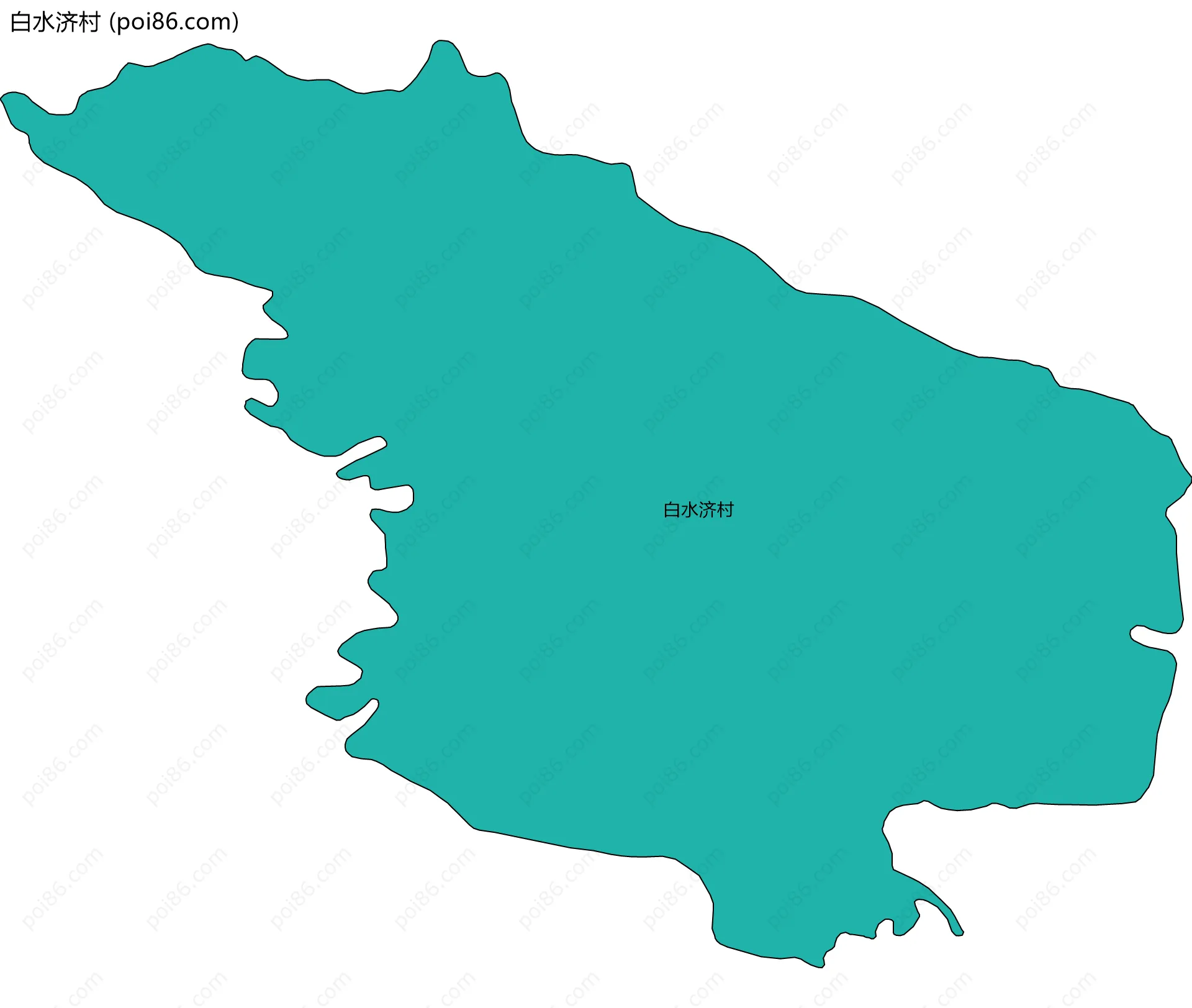 白水济村边界地图
