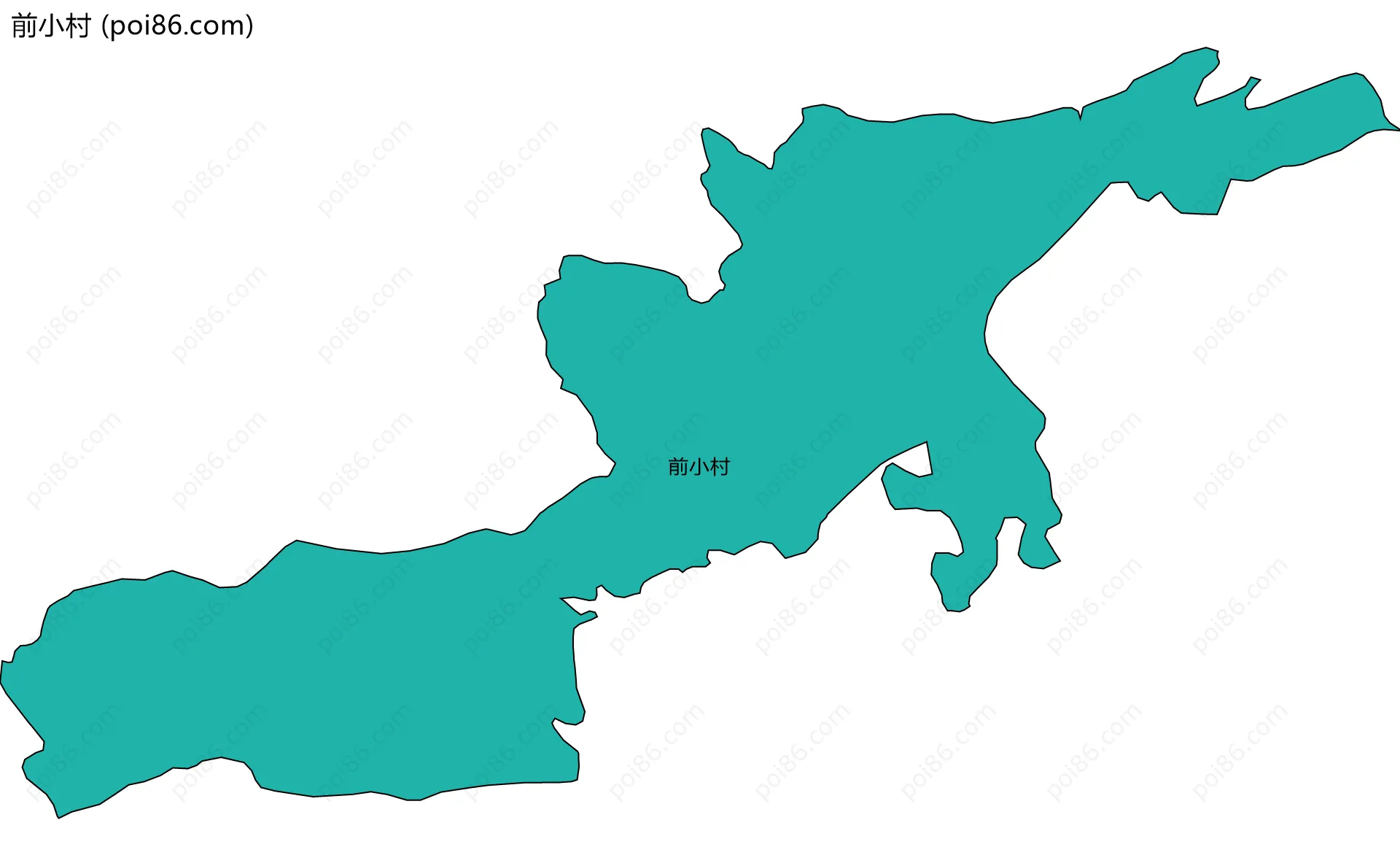 前小村边界地图