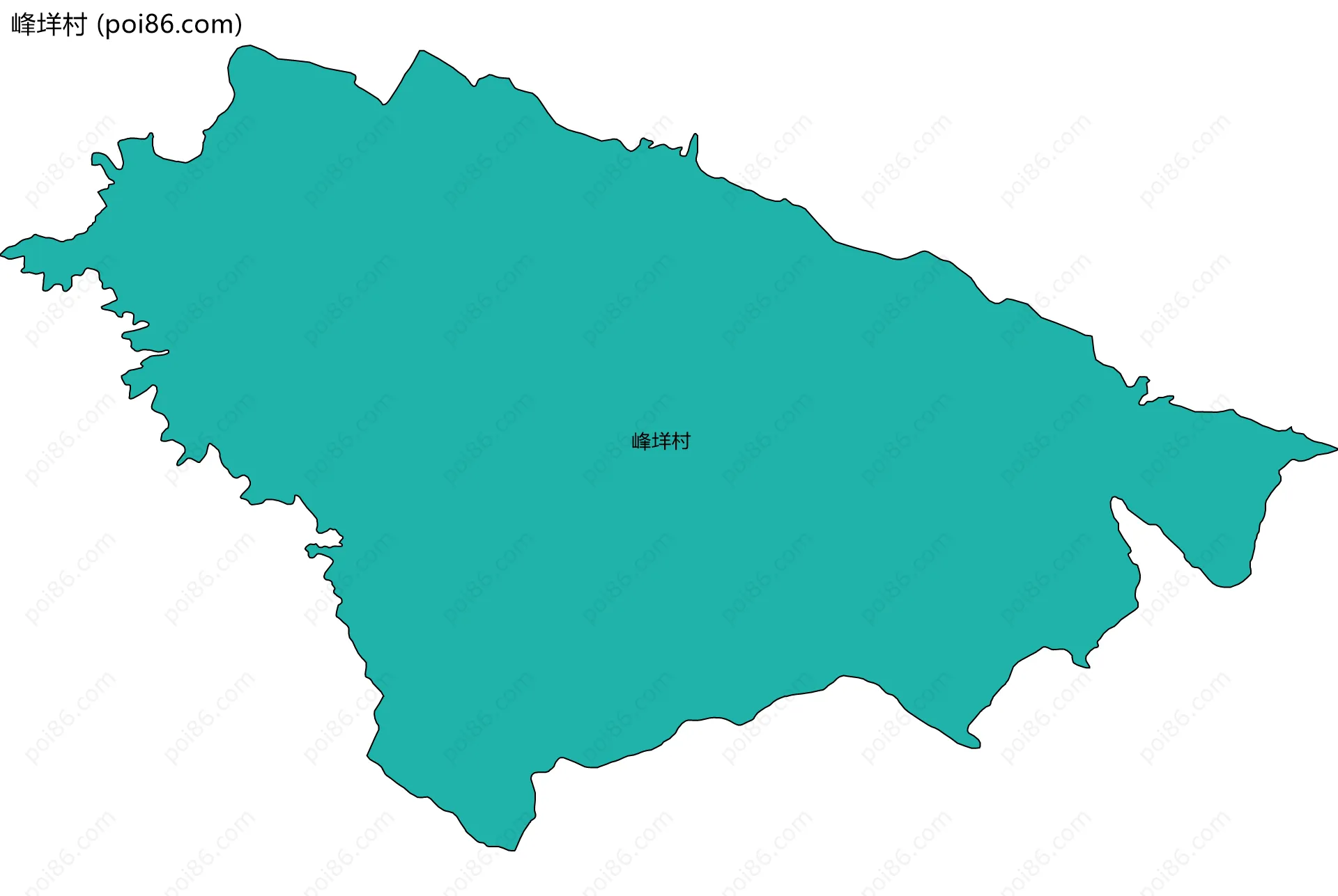 峰垟村边界地图