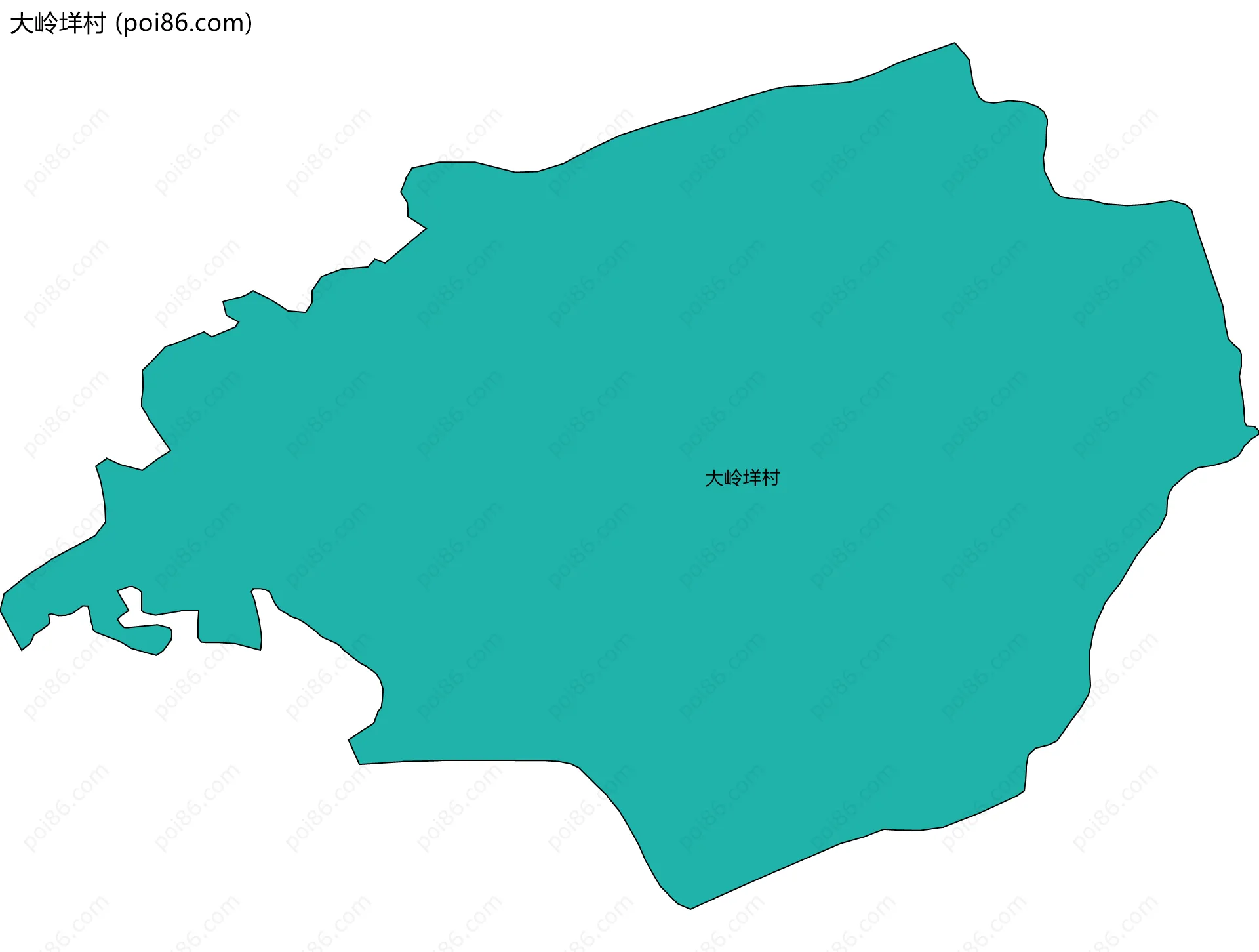 大岭垟村边界地图