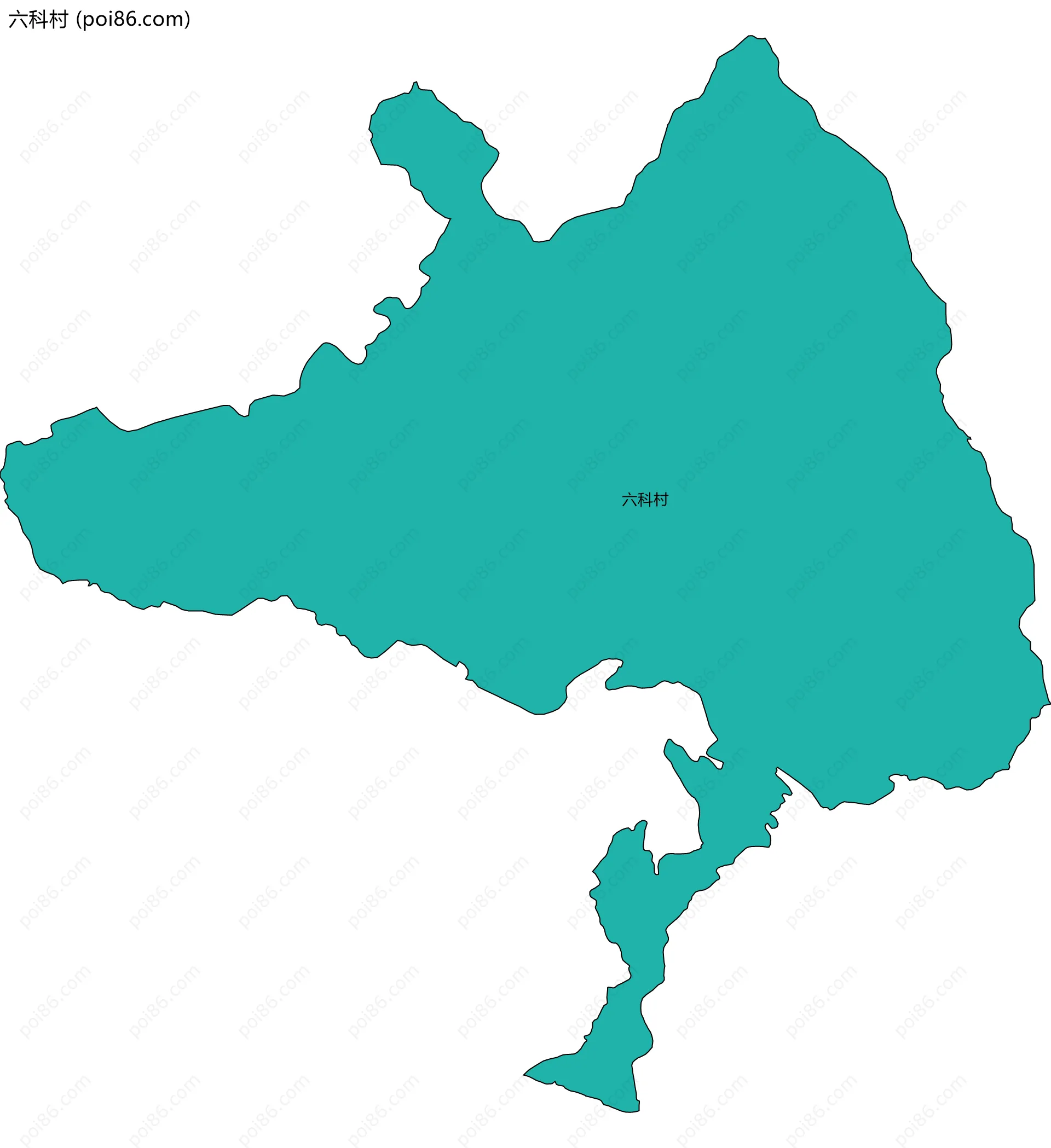 六科村边界地图