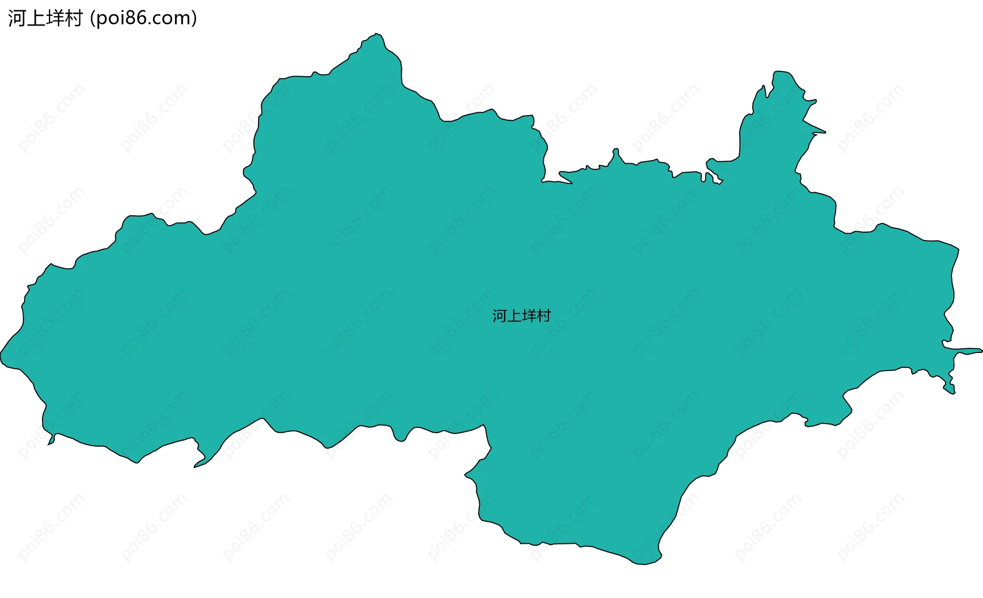 河上垟村边界地图