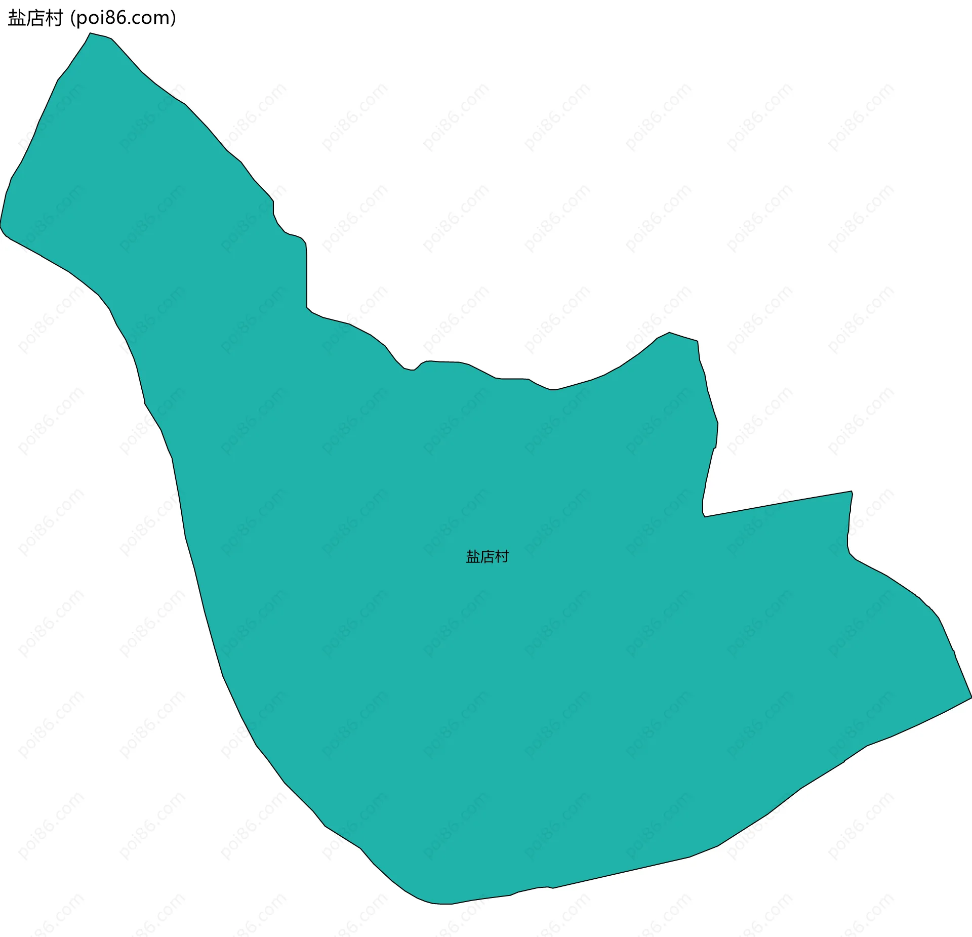盐店村边界地图