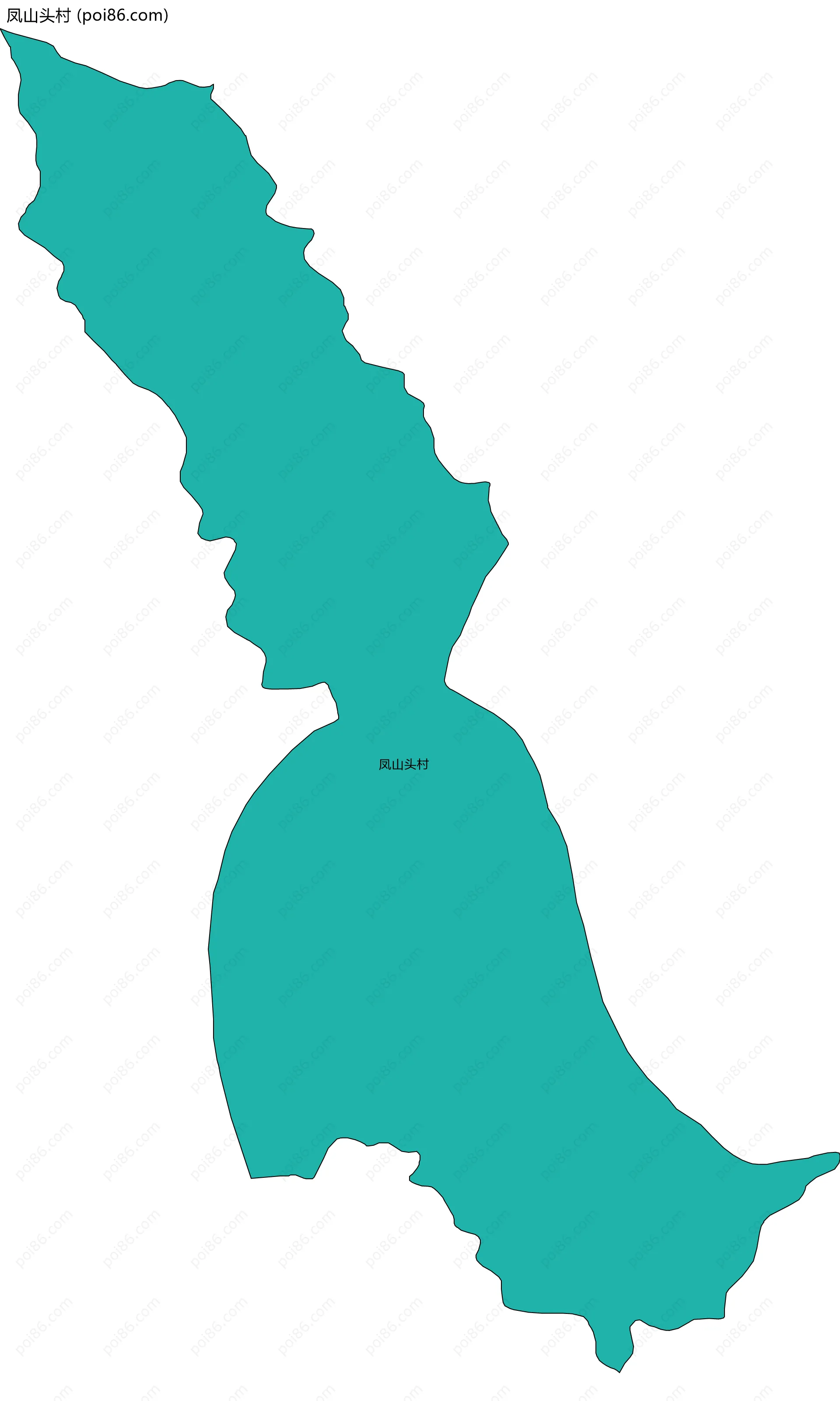 凤山头村边界地图