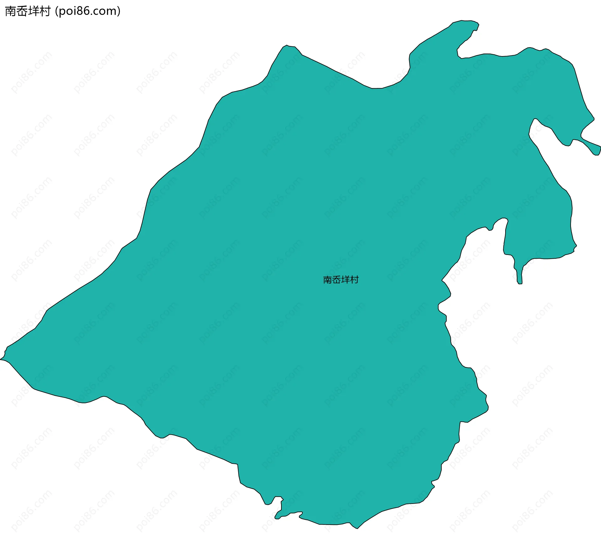 南岙垟村边界地图