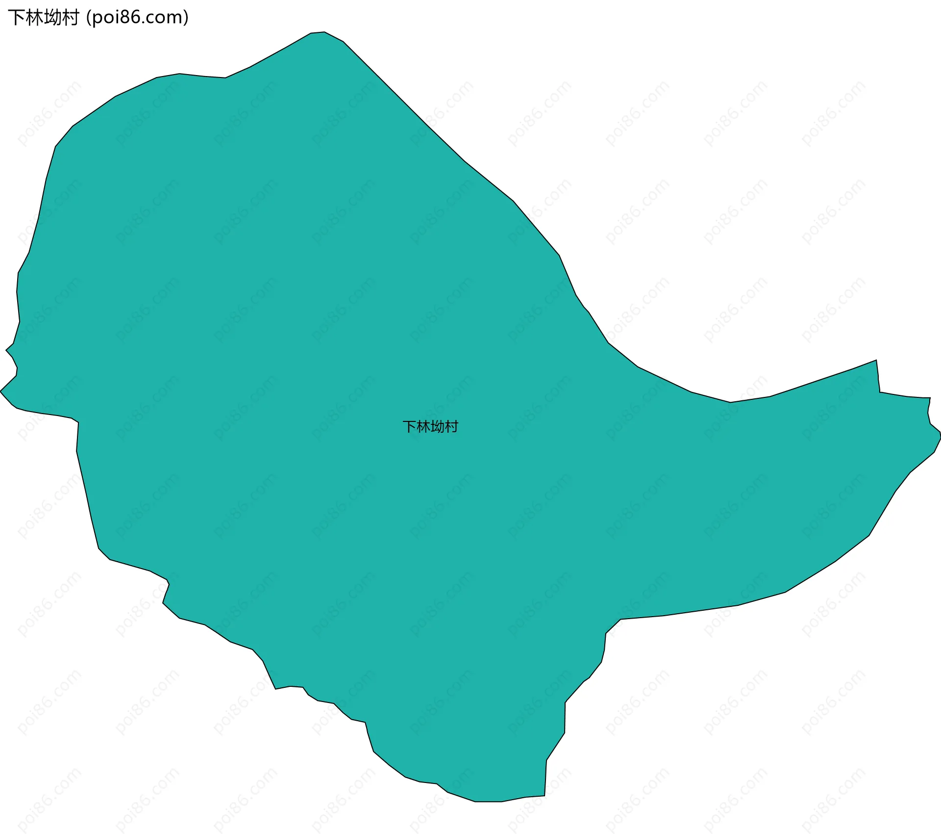 下林坳村边界地图