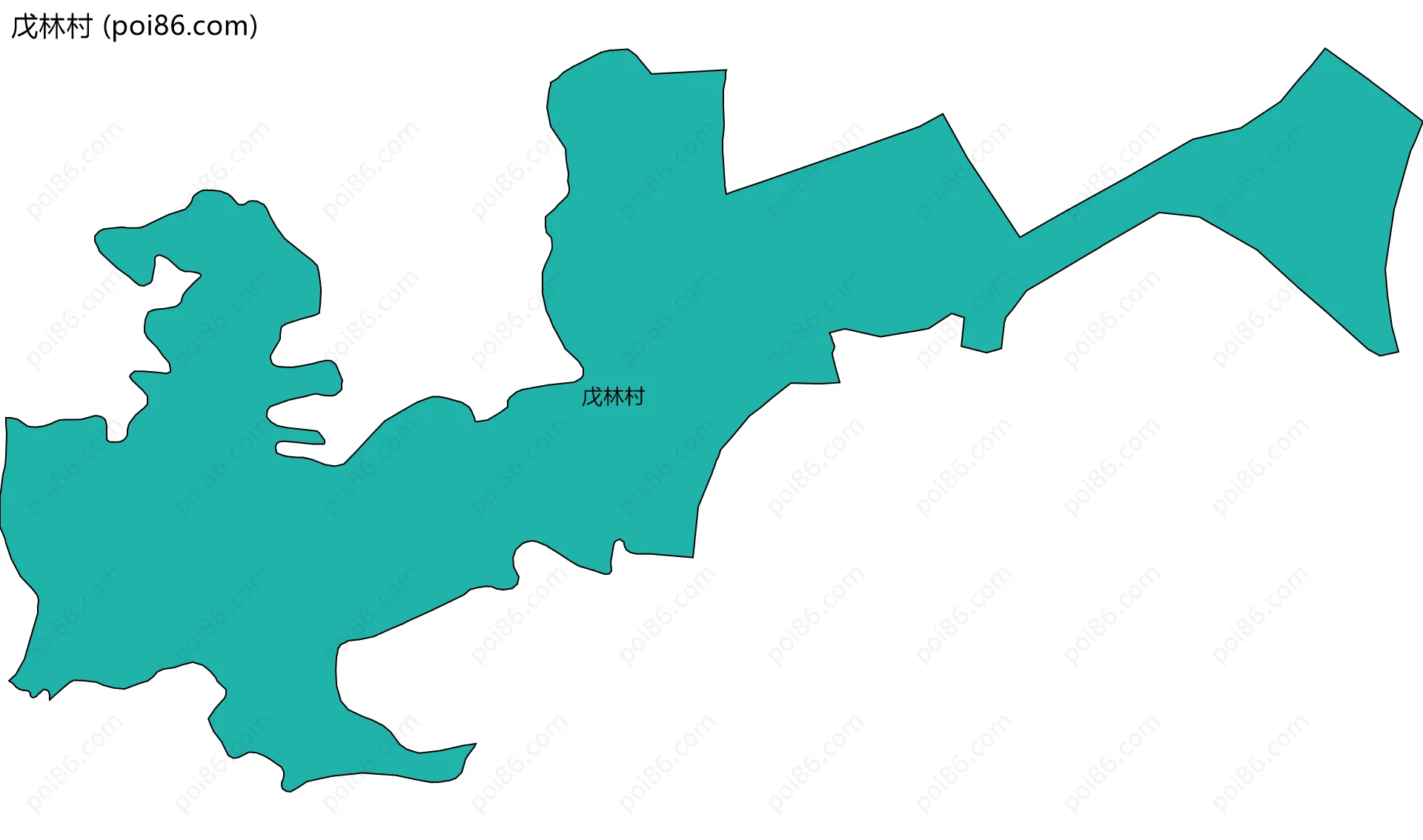 戊林村边界地图