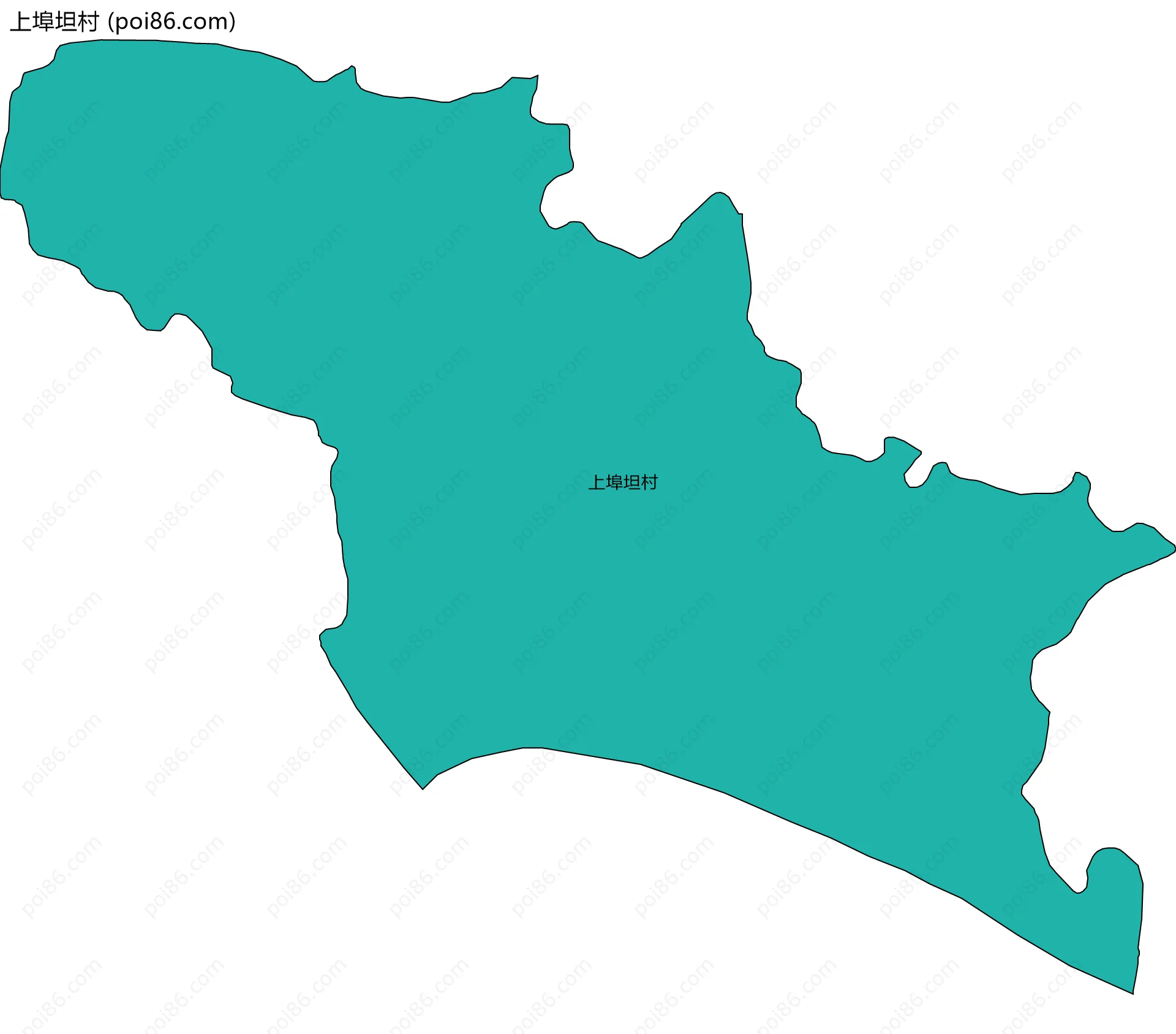 上埠坦村边界地图
