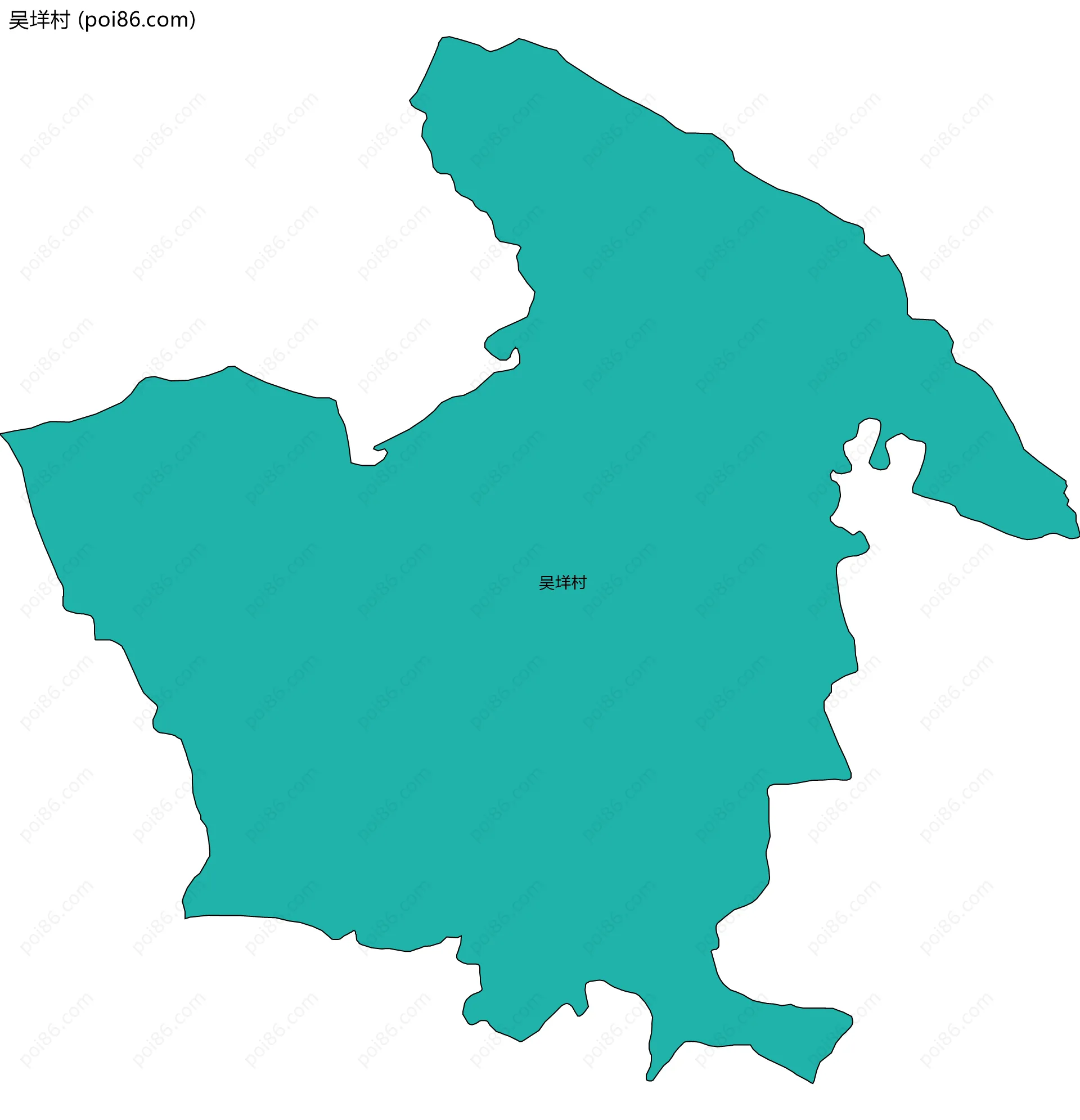 吴垟村边界地图