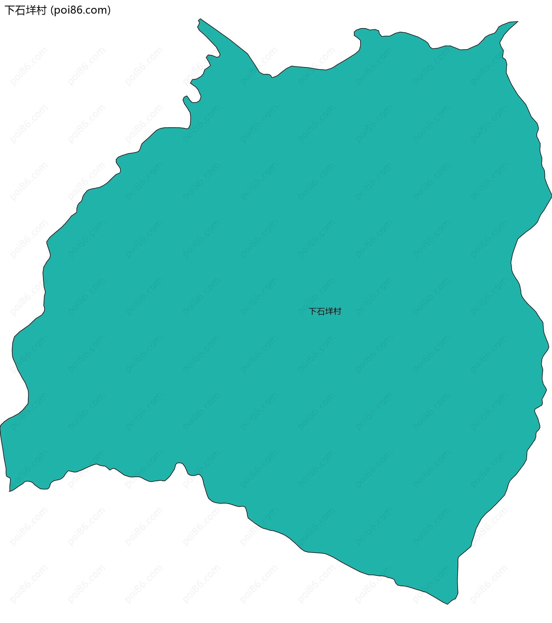 下石垟村边界地图