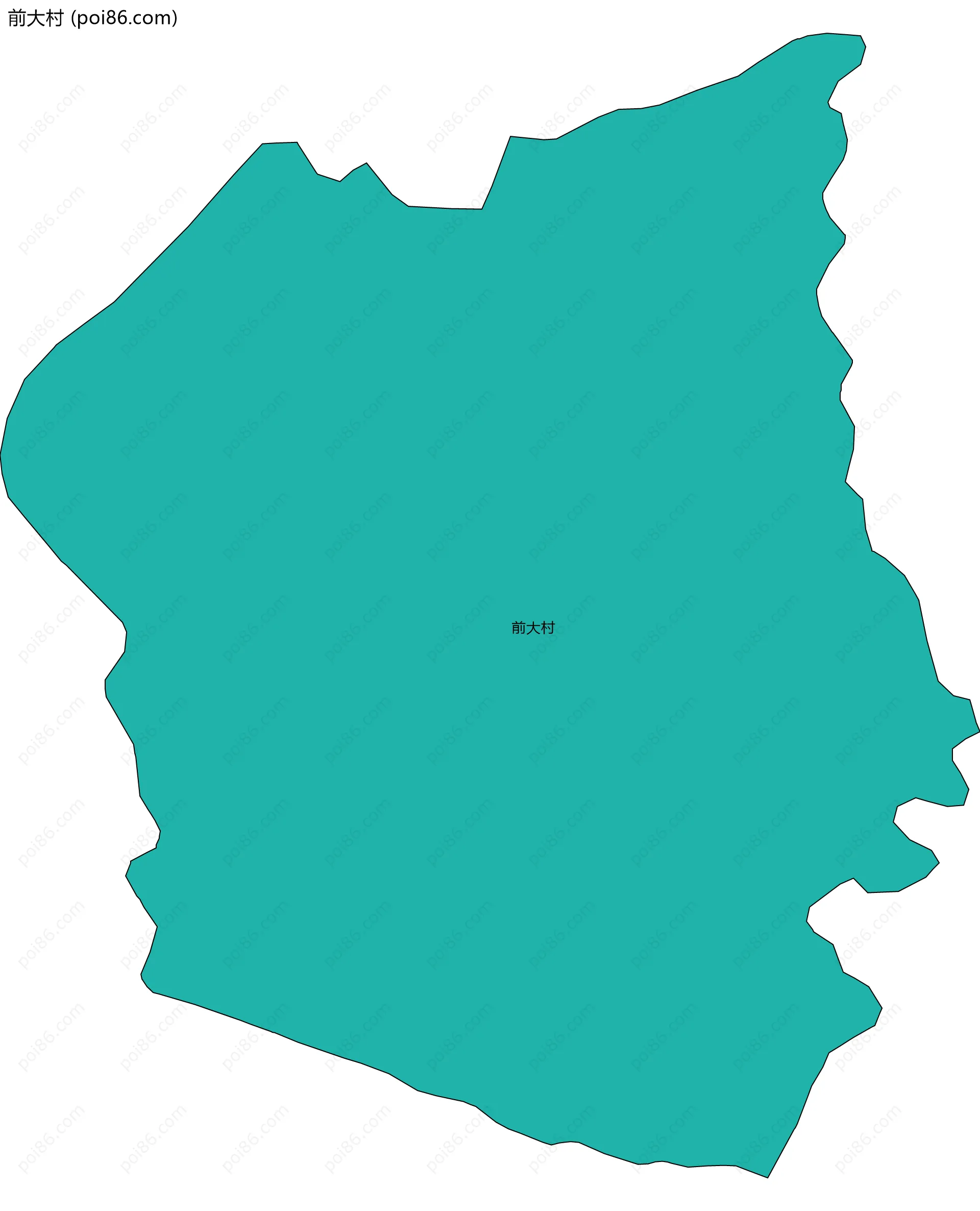 前大村边界地图