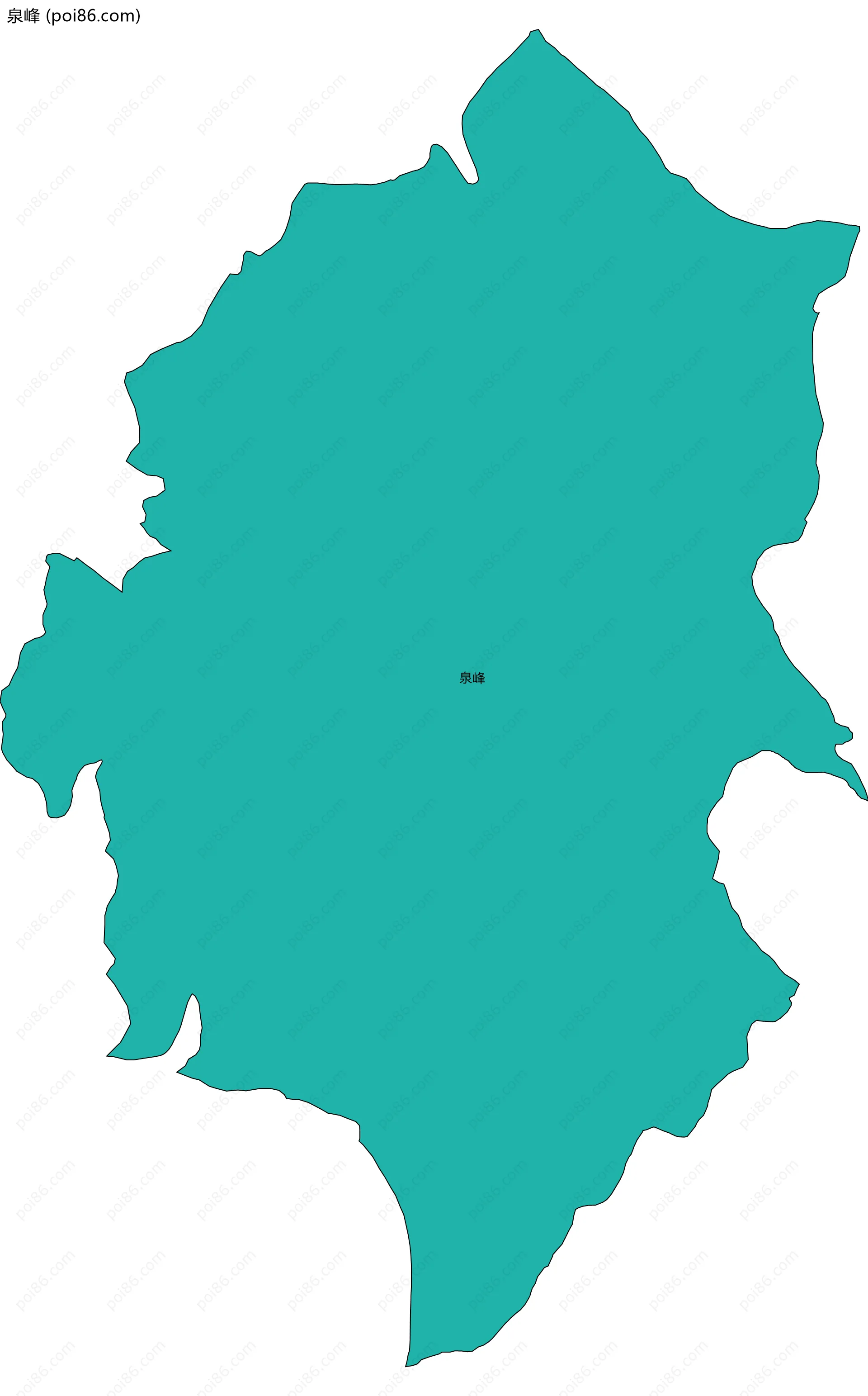 泉峰边界地图