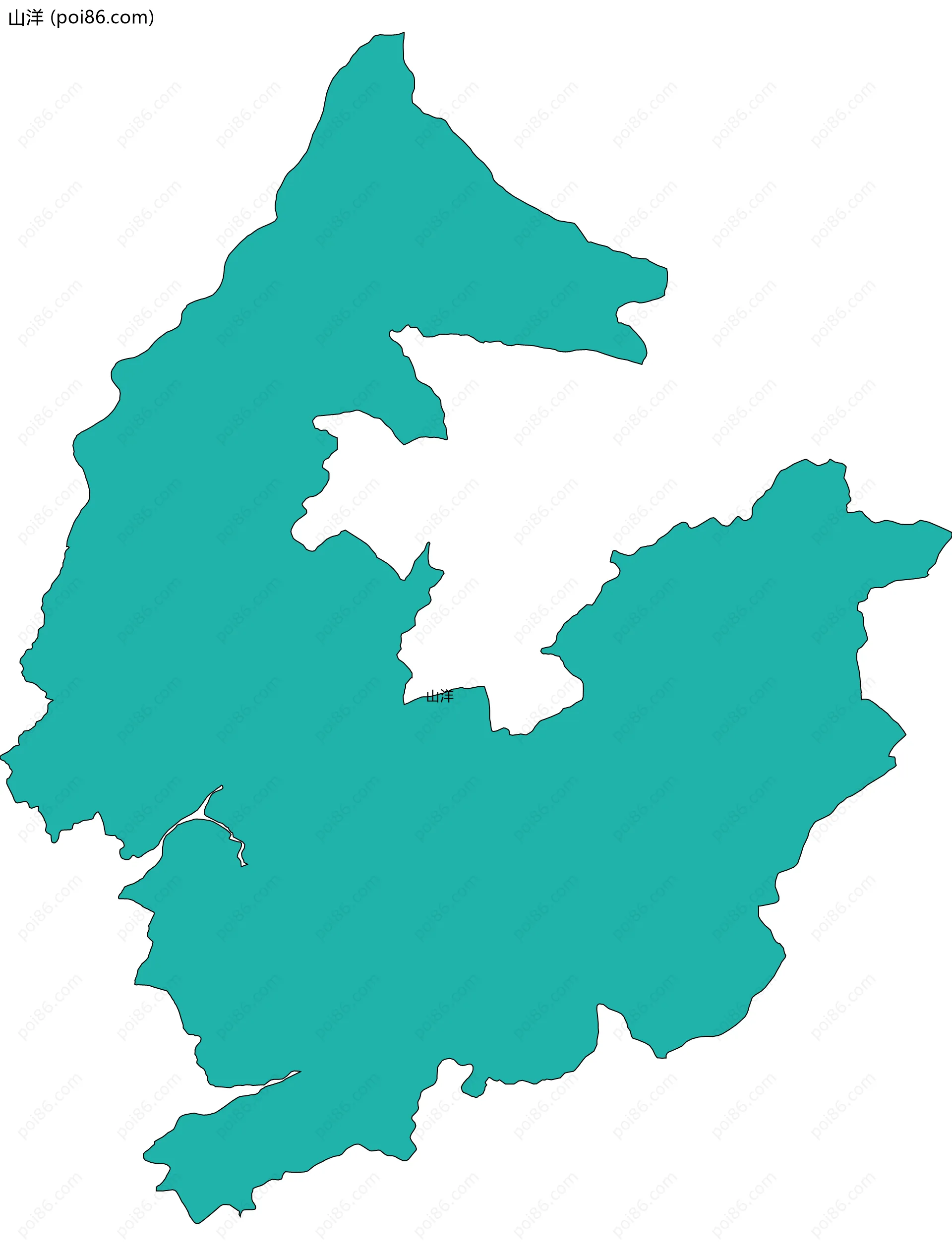 山洋边界地图