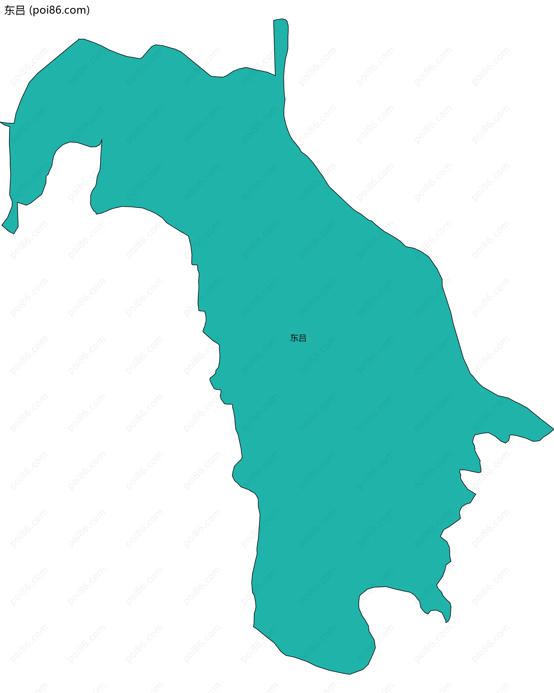 东吕边界地图