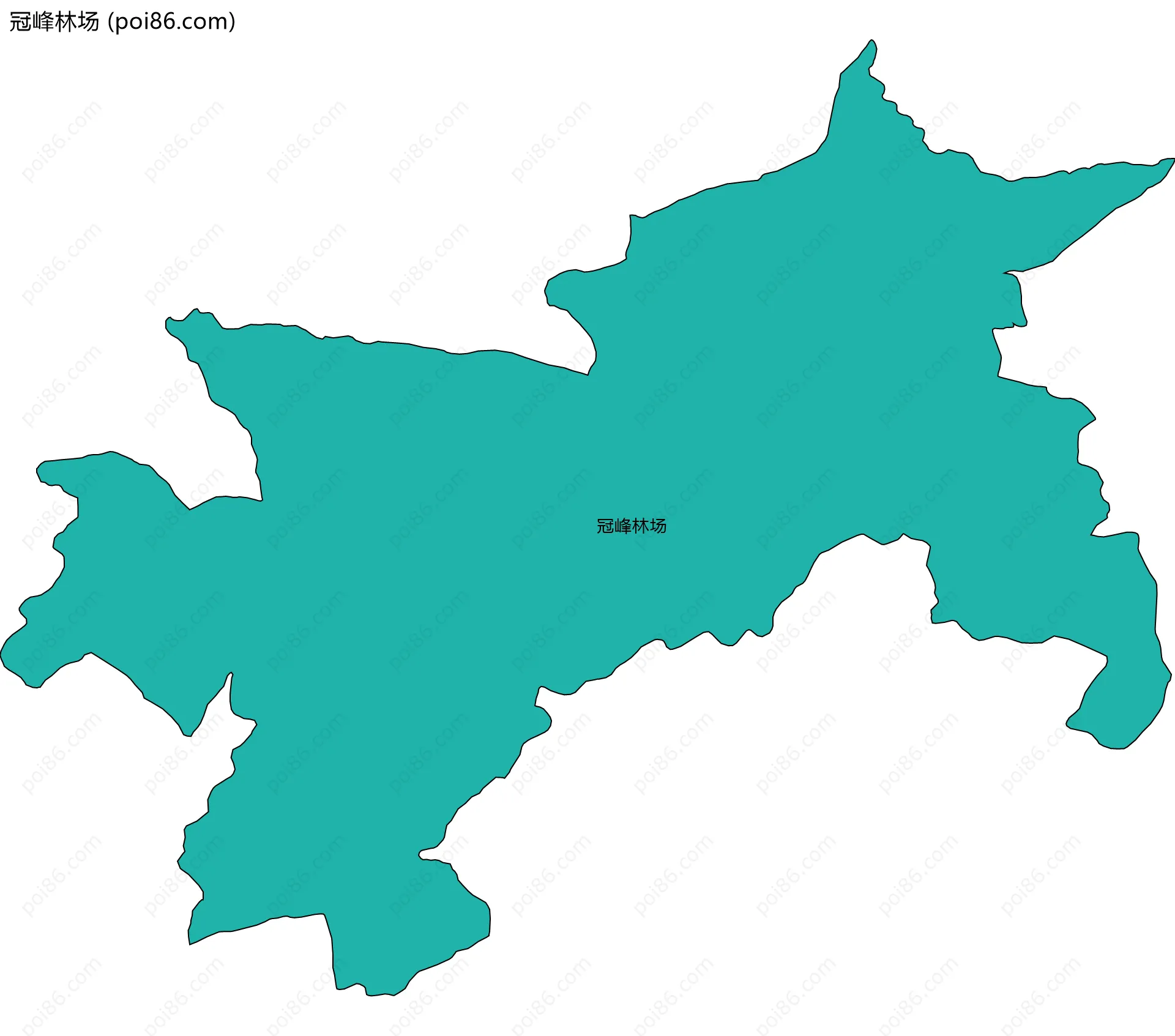 冠峰林场边界地图