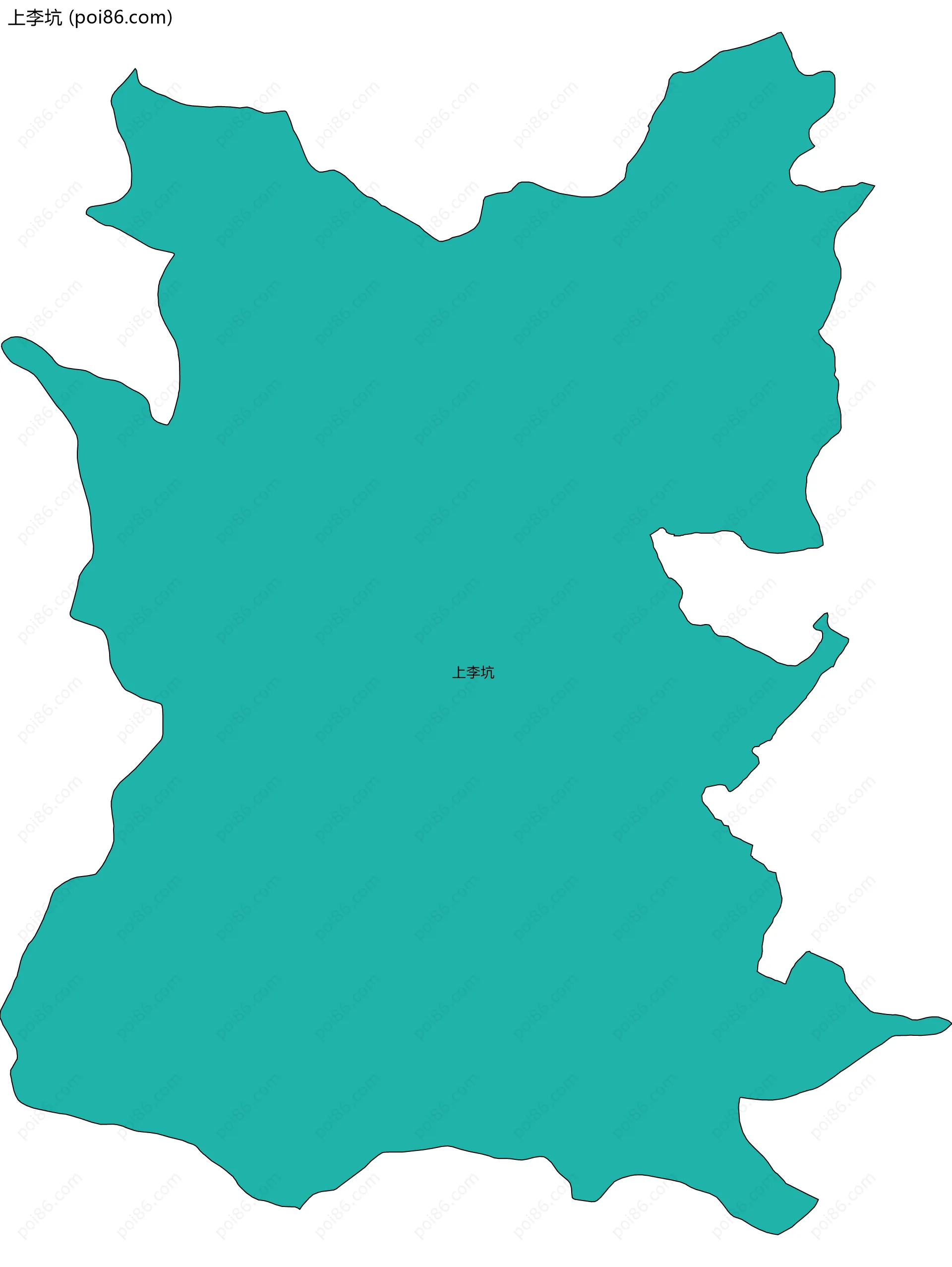 上李坑边界地图