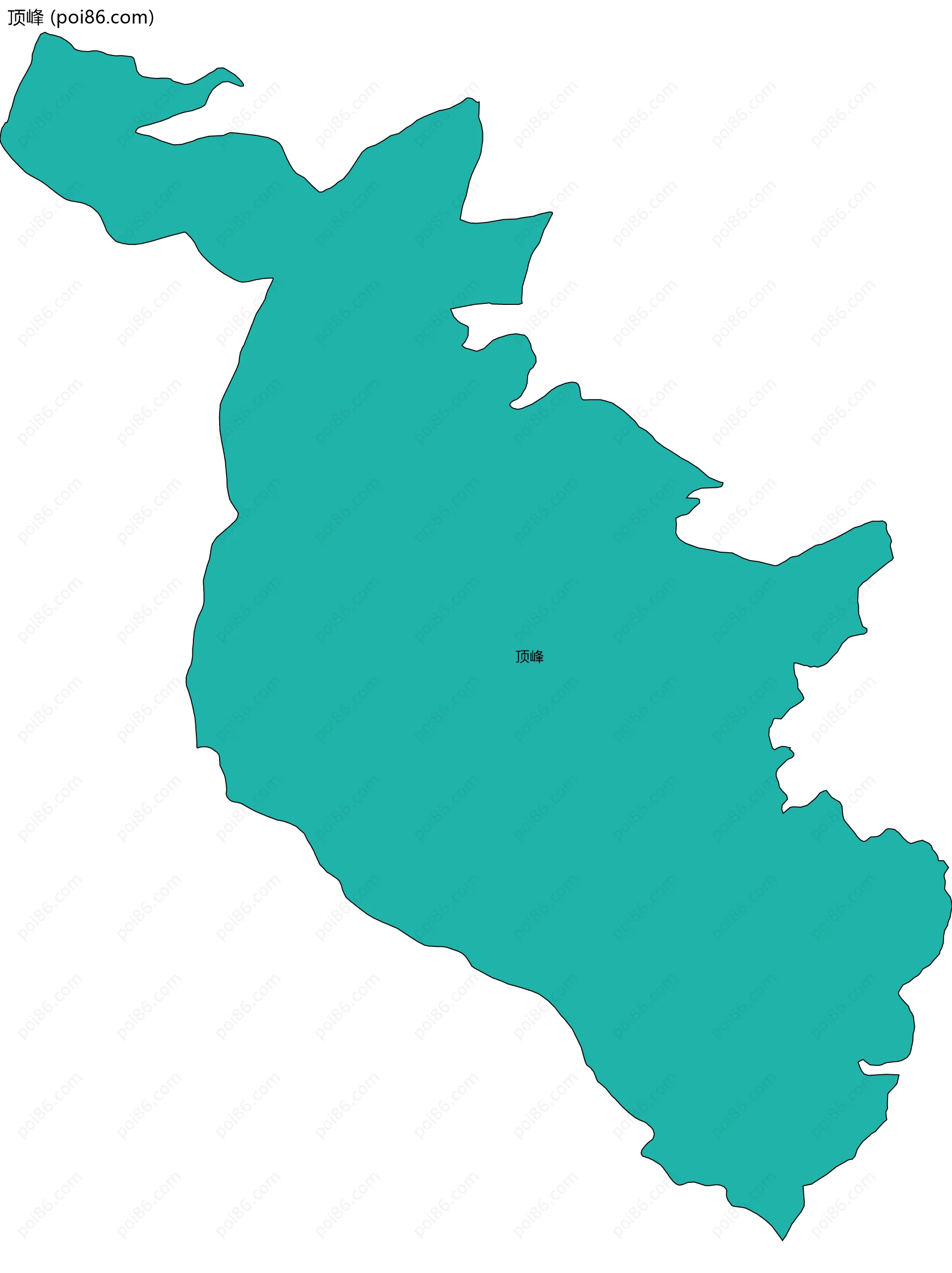 顶峰边界地图
