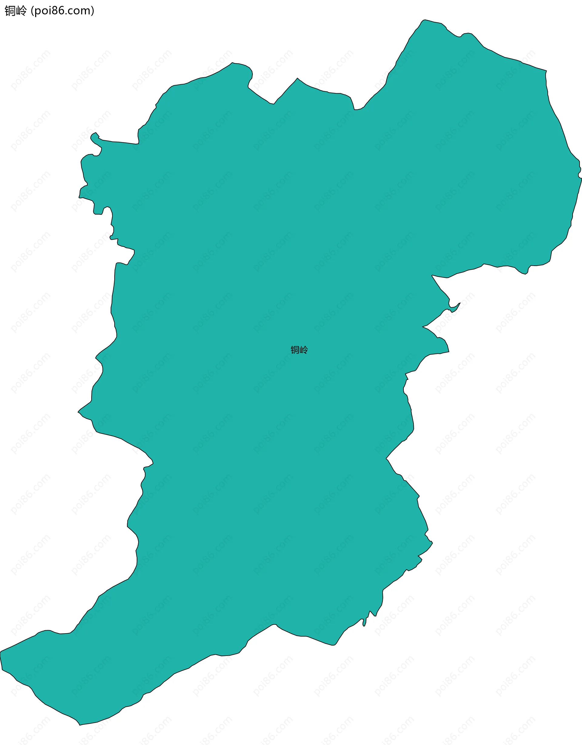 铜岭边界地图