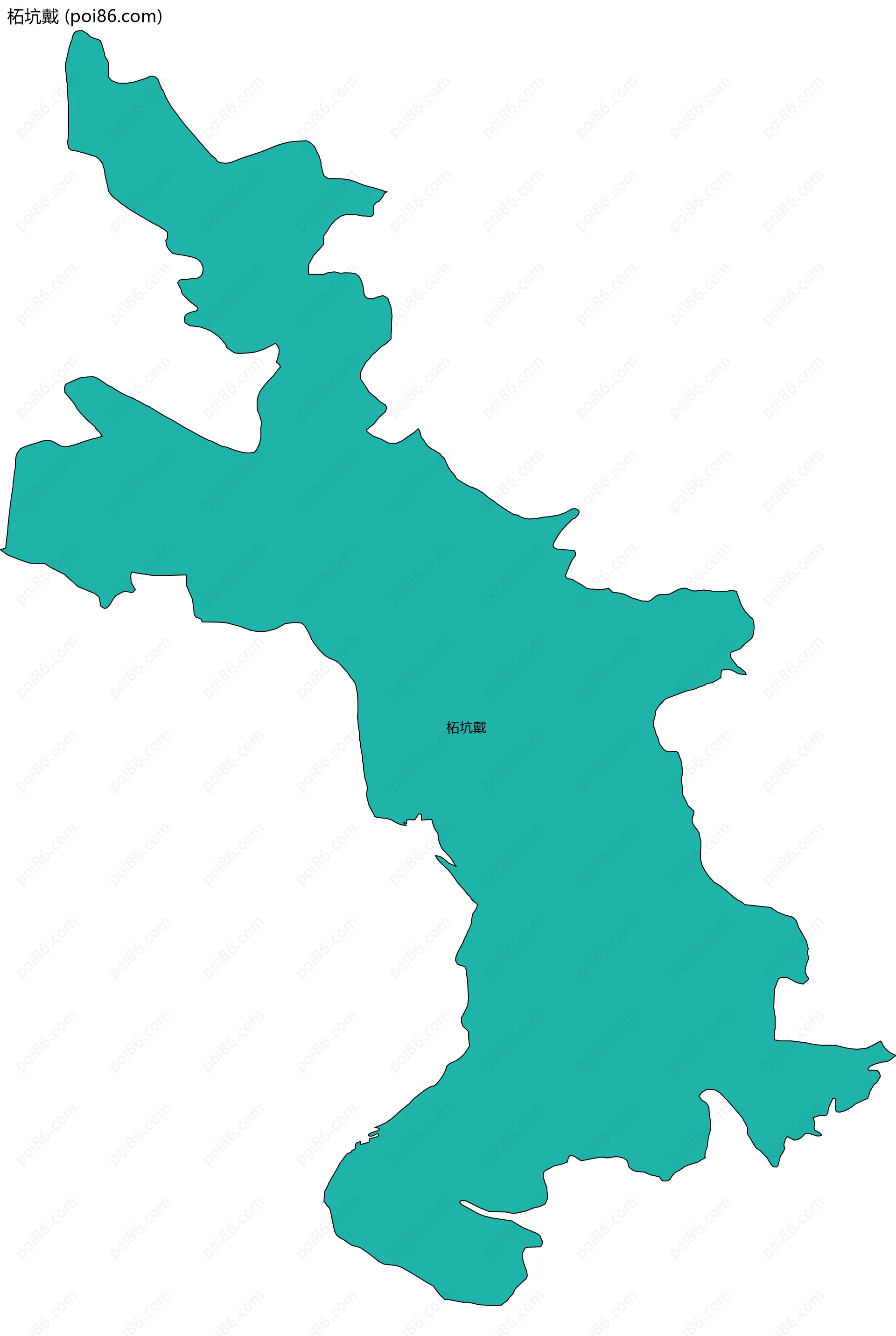 柘坑戴边界地图