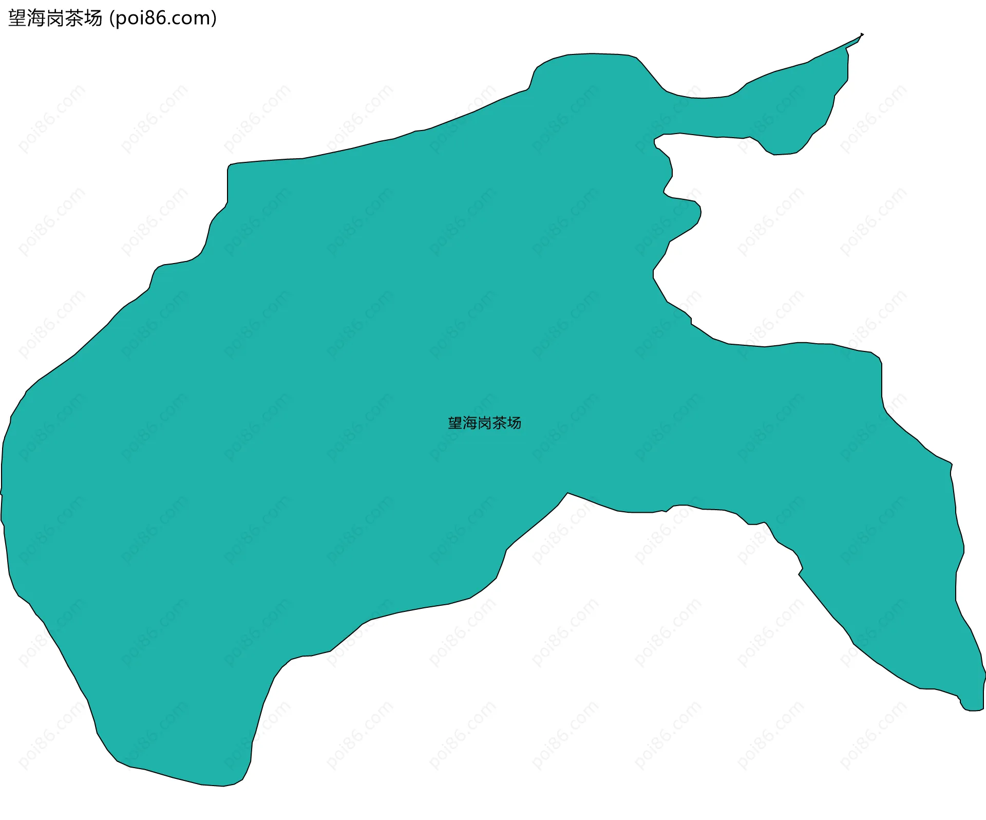 望海岗茶场边界地图