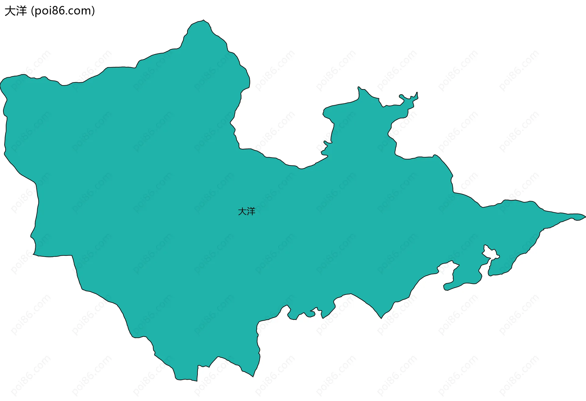 大洋边界地图