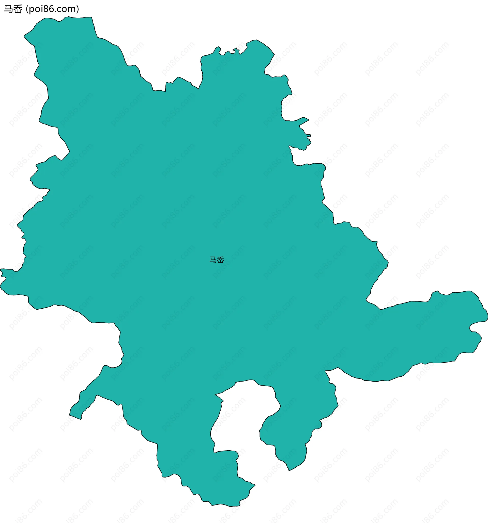 马岙边界地图