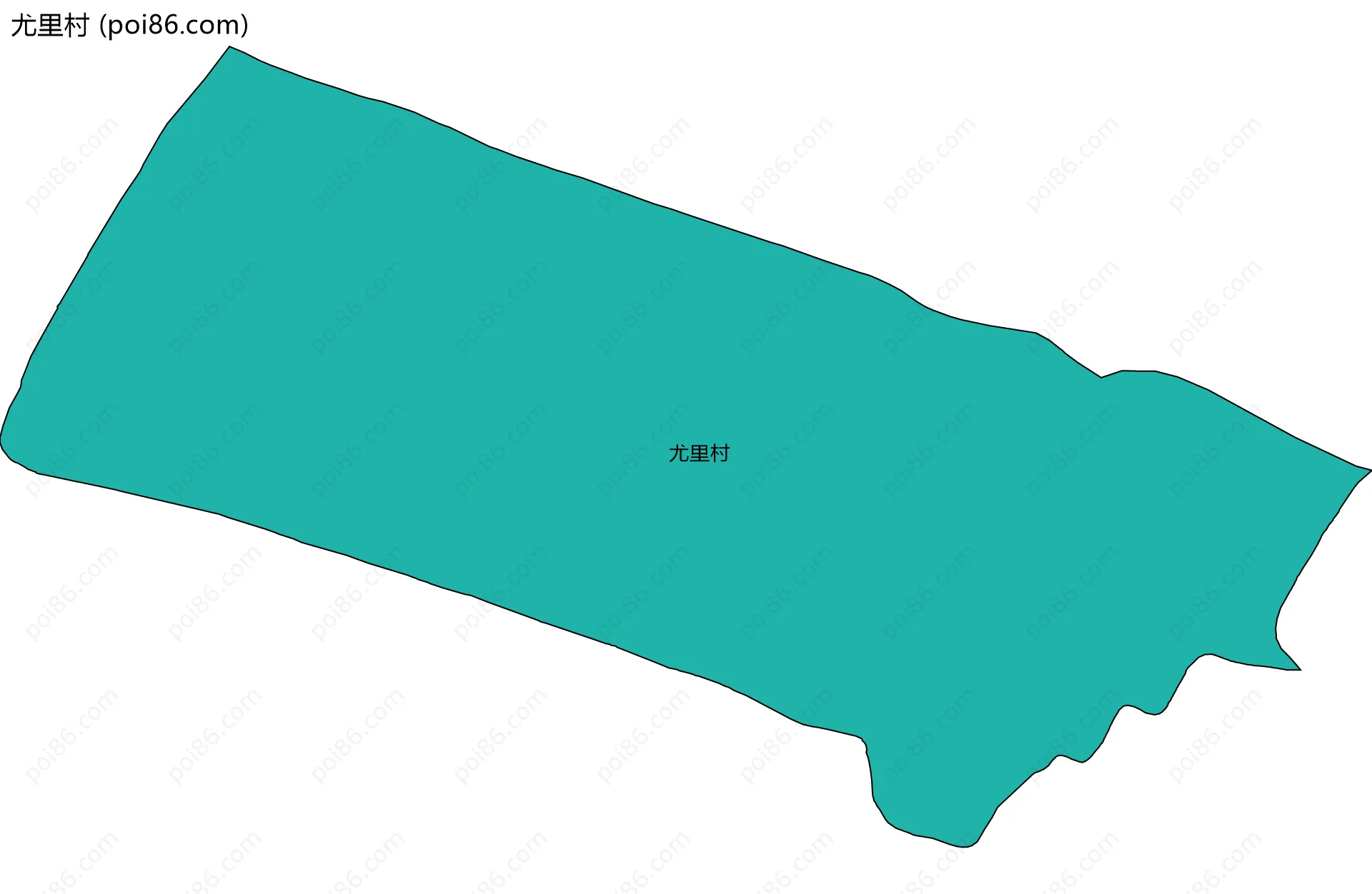 尤里村边界地图