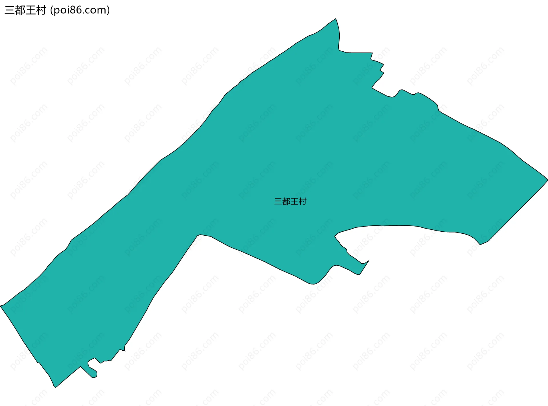 三都王村边界地图