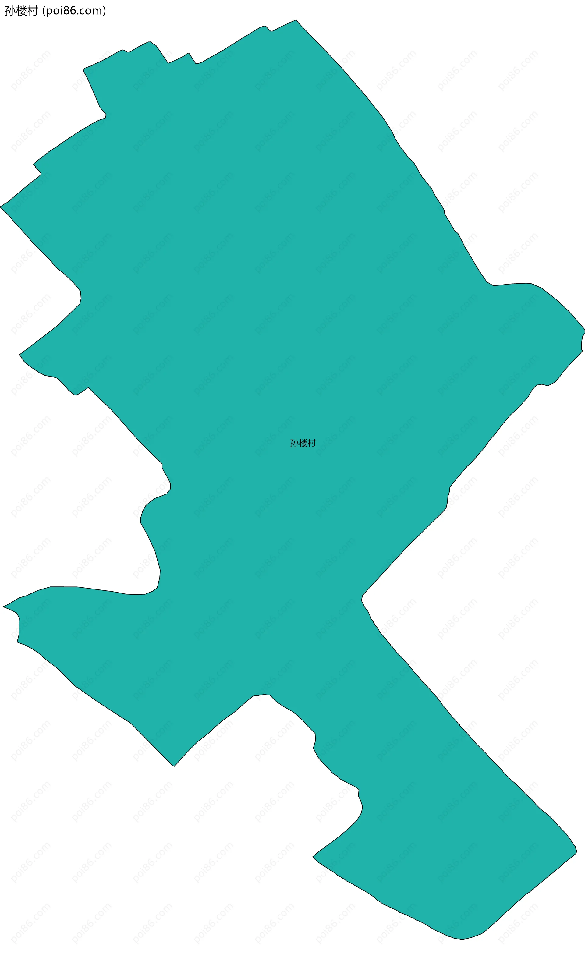 孙楼村边界地图
