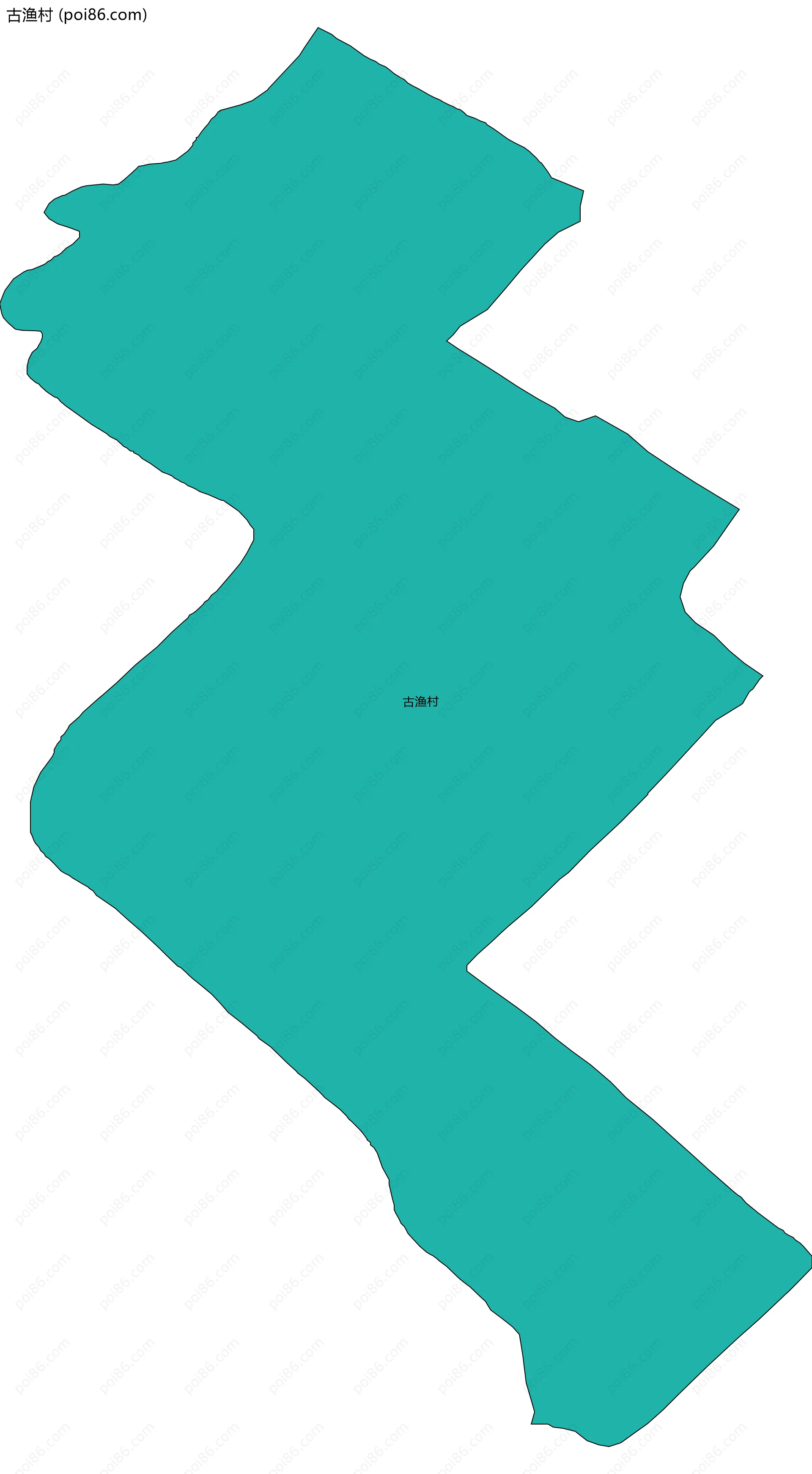 古渔村边界地图