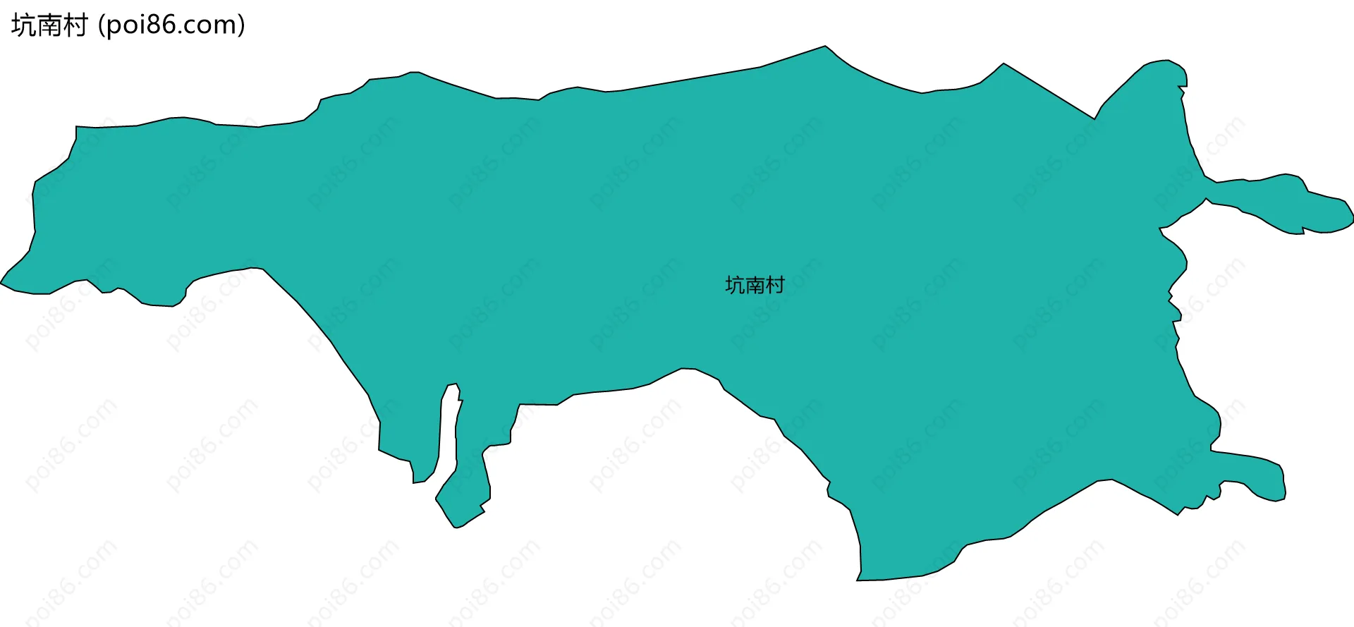 坑南村边界地图